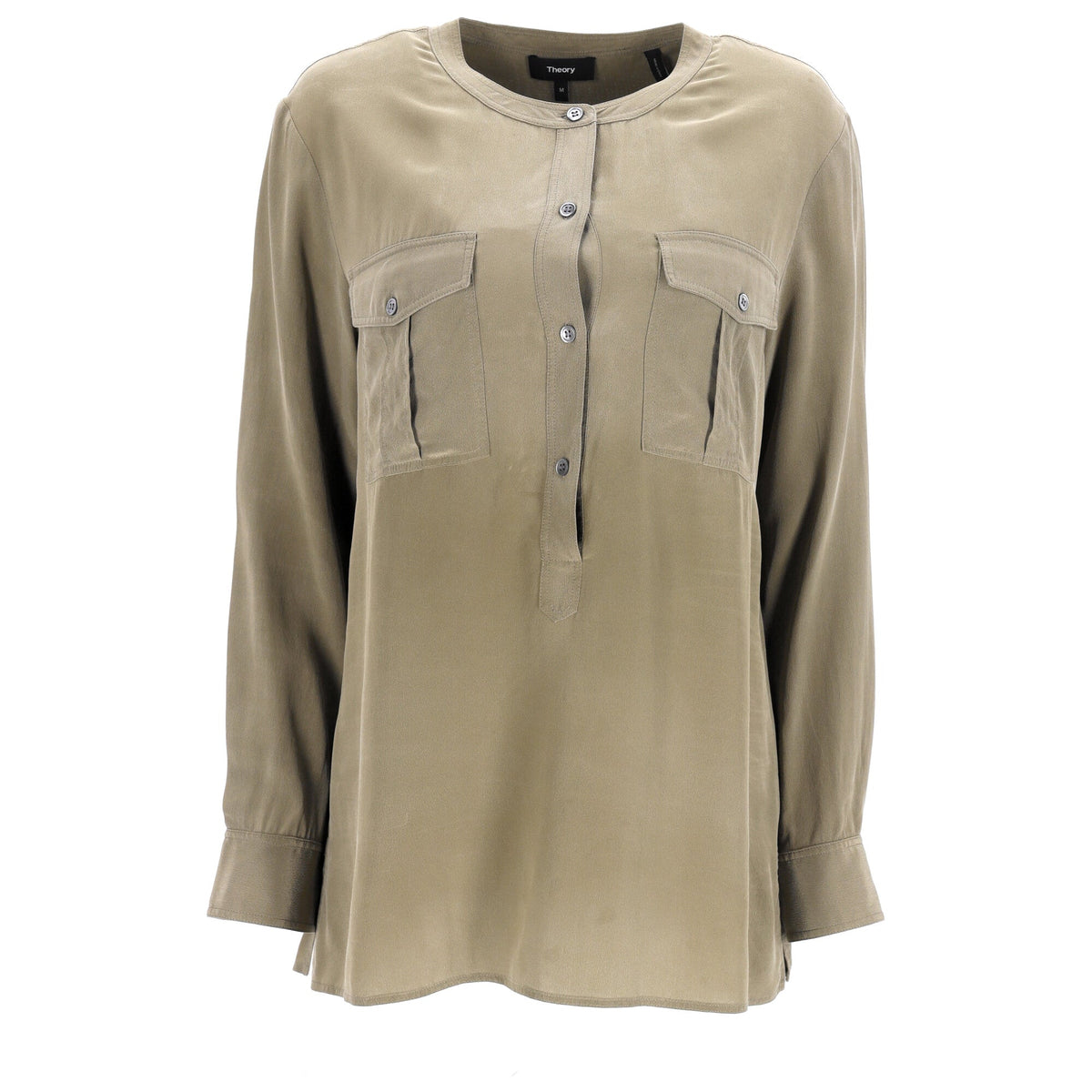 Blusa de seda de manga larga