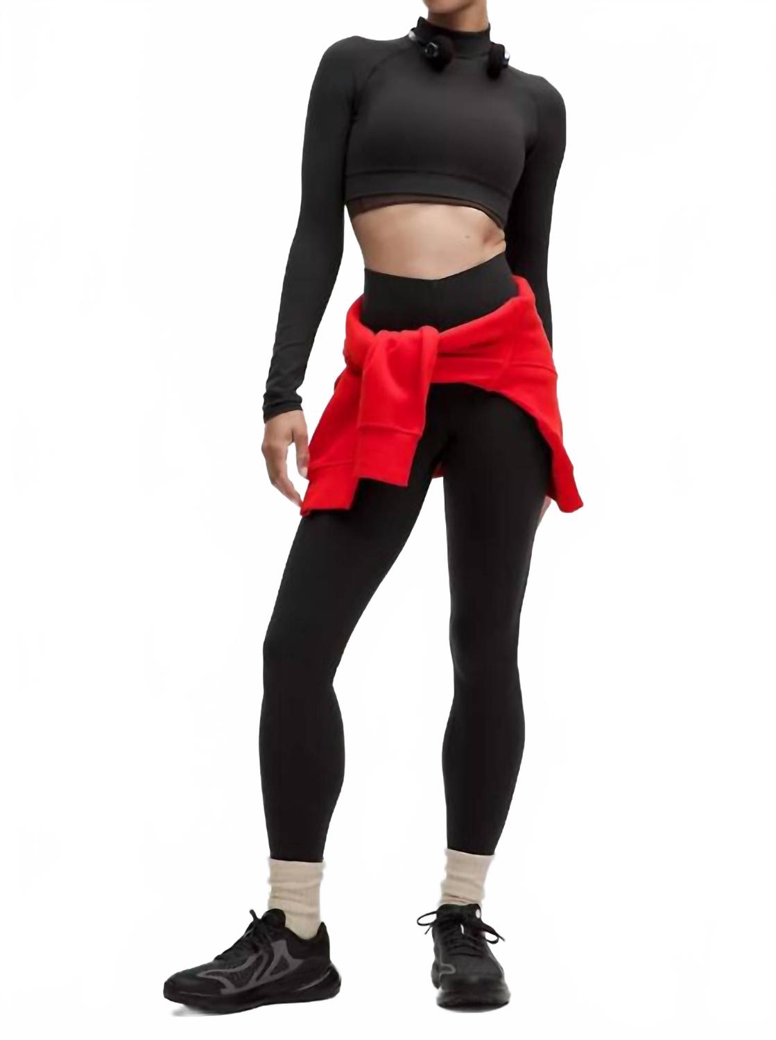 Leggings de tiro alto color negro