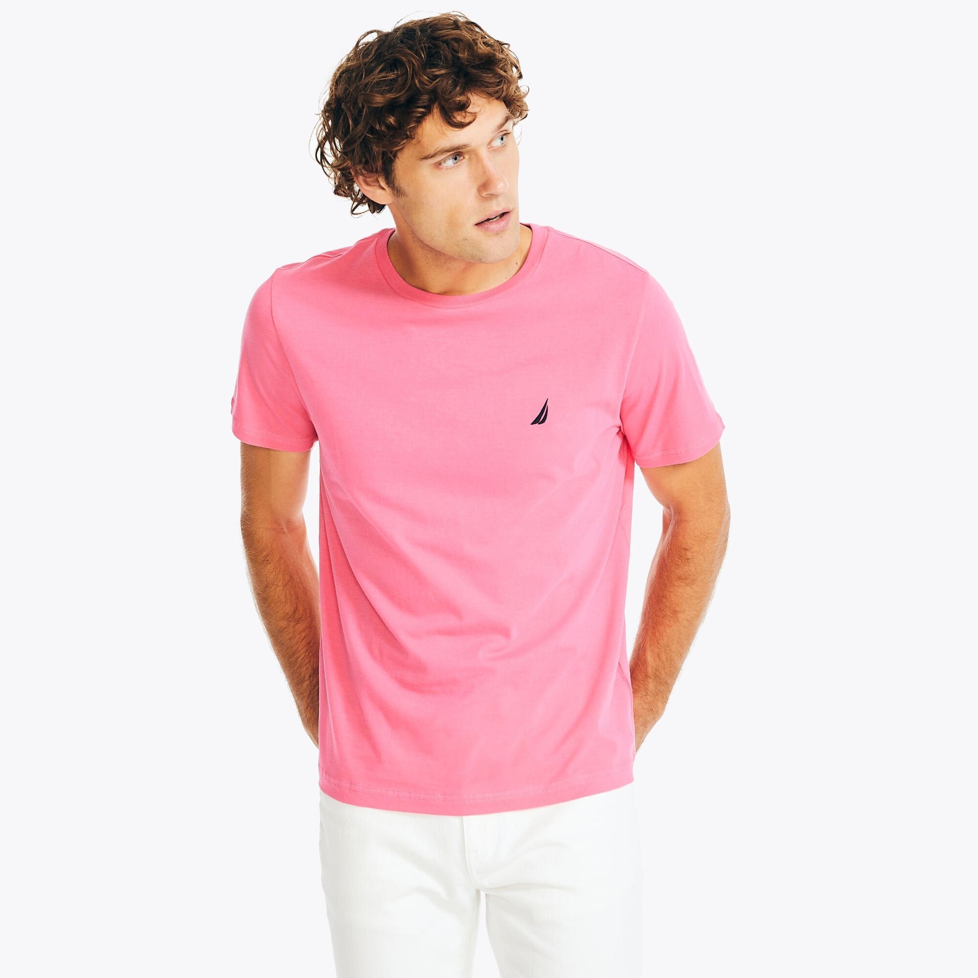 Camiseta de hombre con cuello redondo