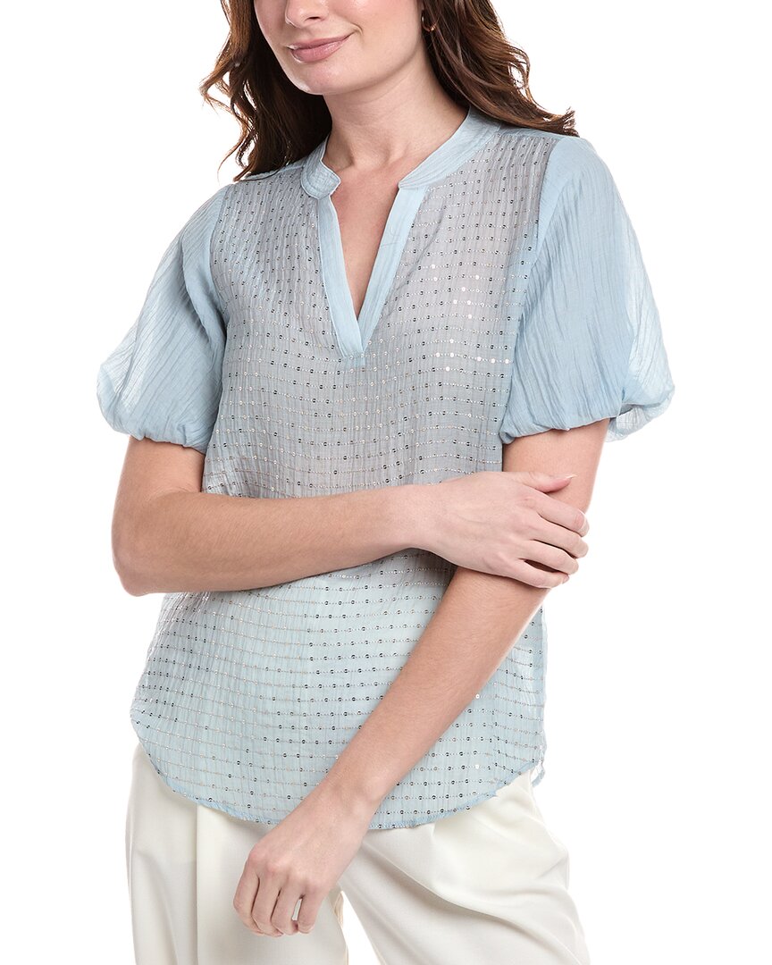Blusa con bordado con lentejuelas