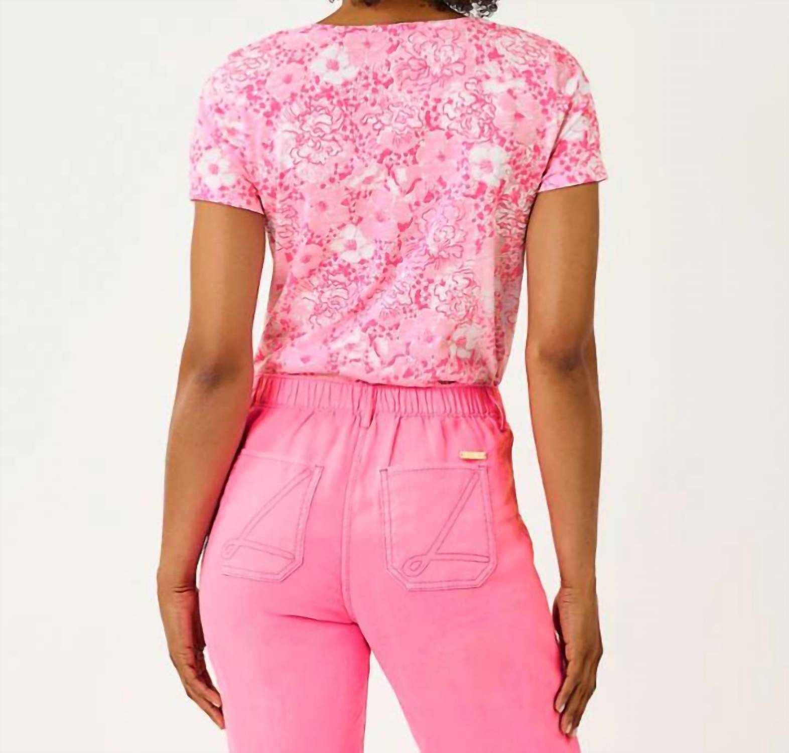 Camiseta sin mangas color rosado