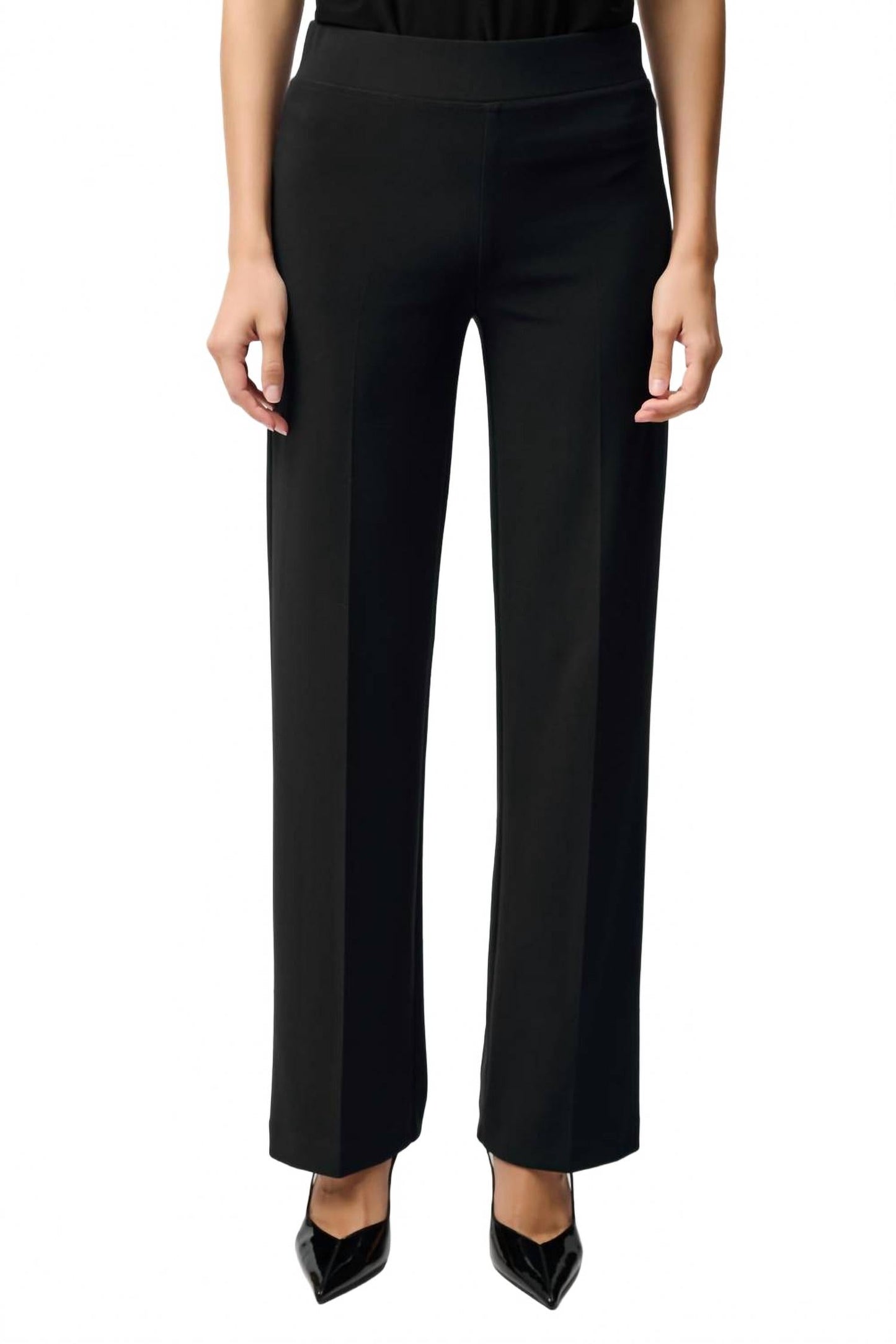 Pantalón de pierna ancha color negro