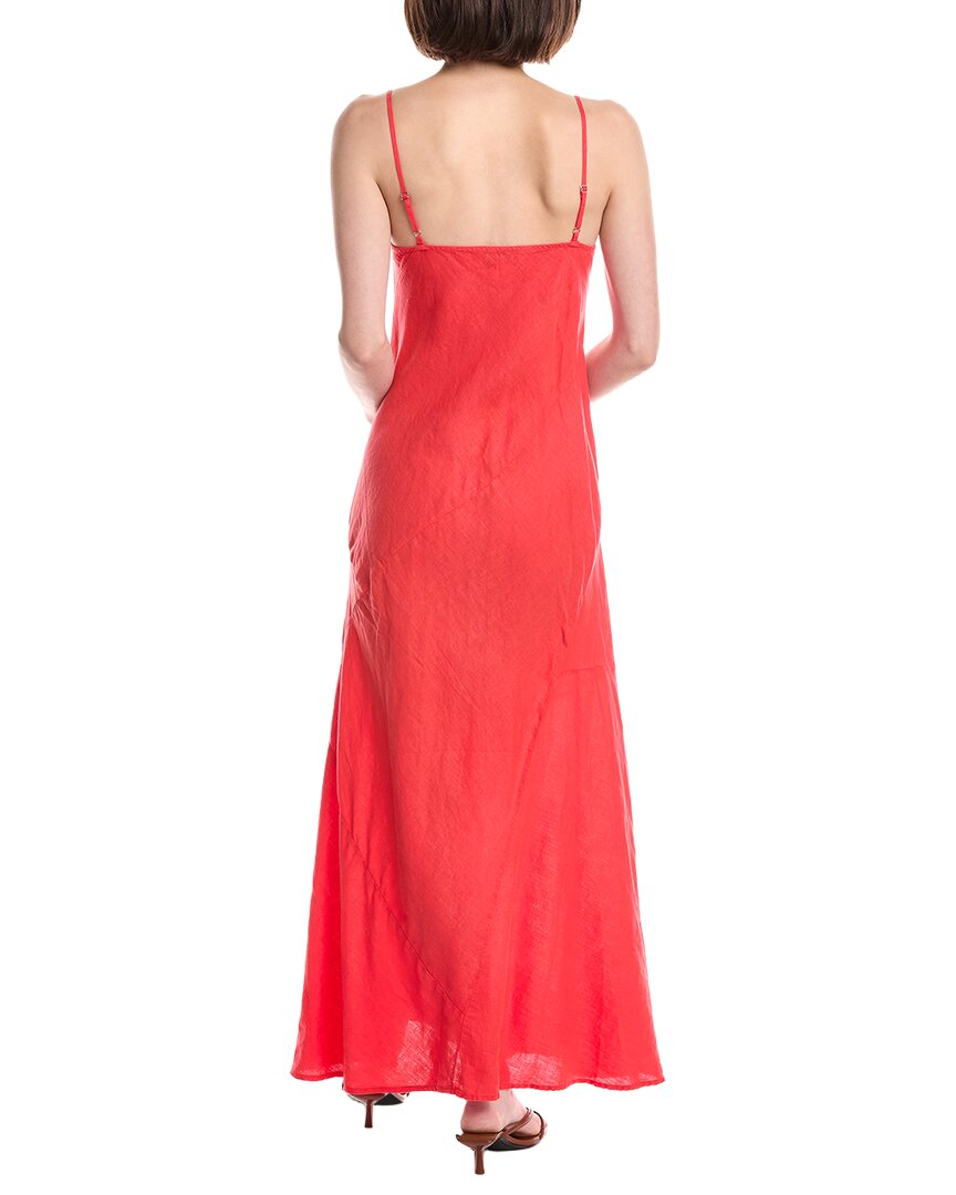 Michael Stars Vestido Midi de Lino Patchwork Cecily