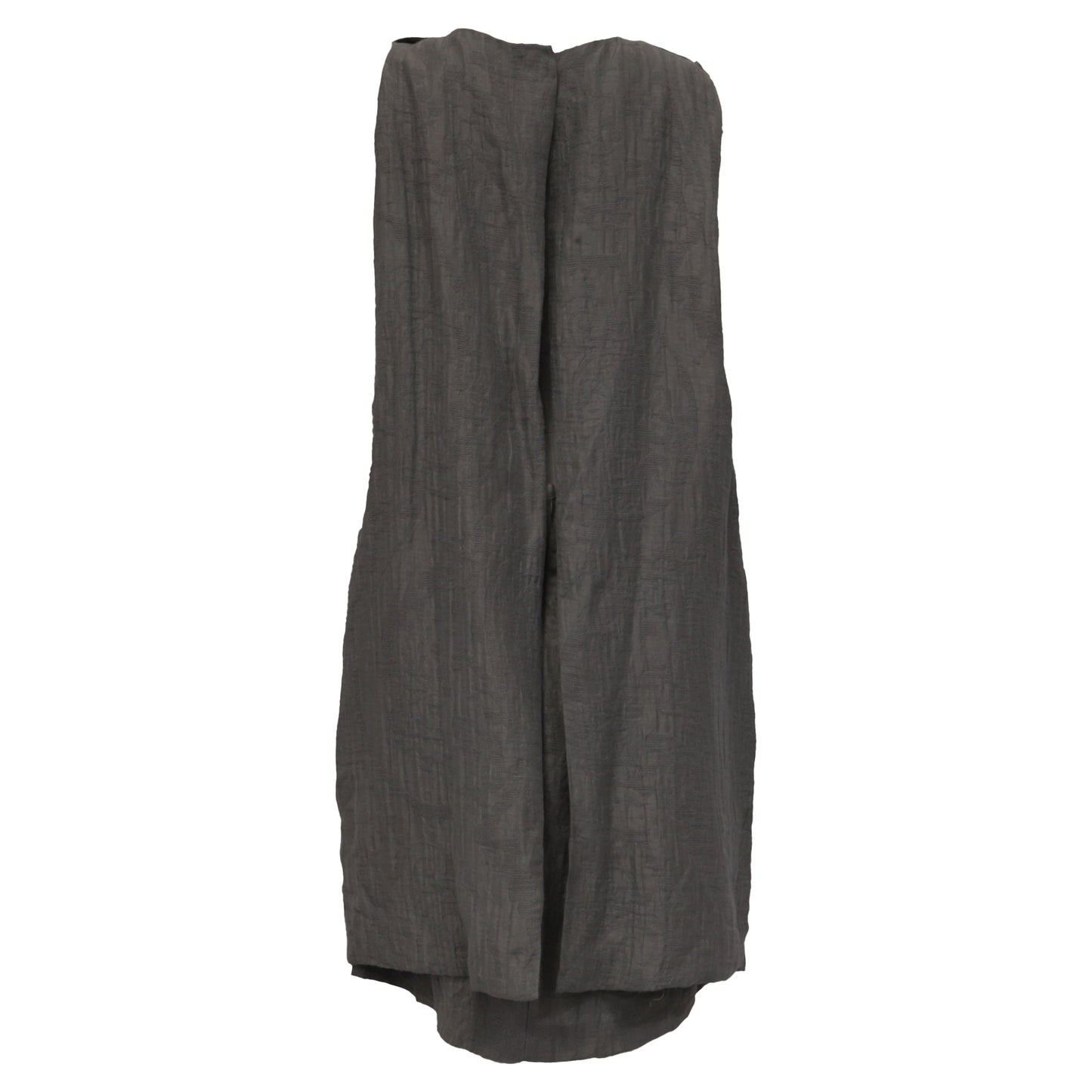 Vestido de algodón color gris