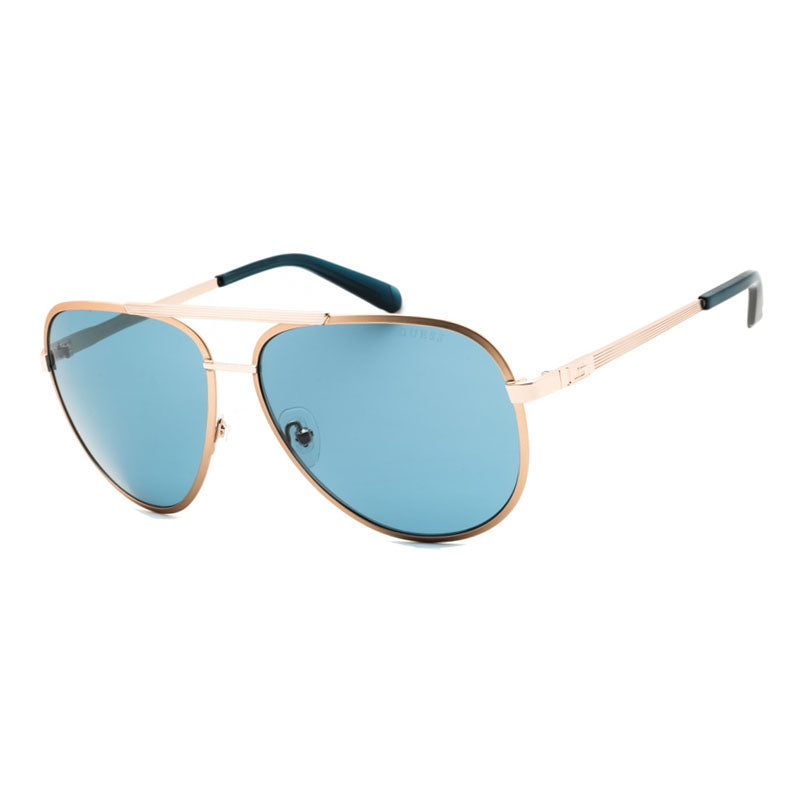 Gafas color azul y dorado