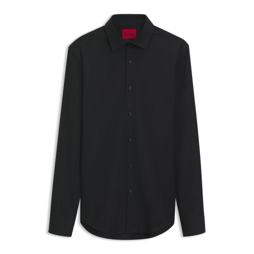 Camisa de algodón de corte ajustado