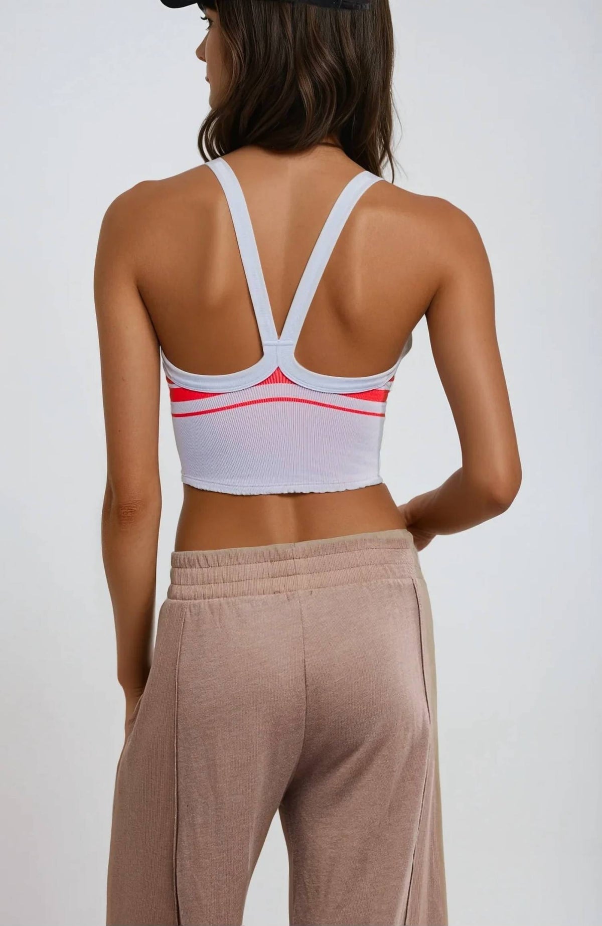 Camiseta sin mangas a rayas