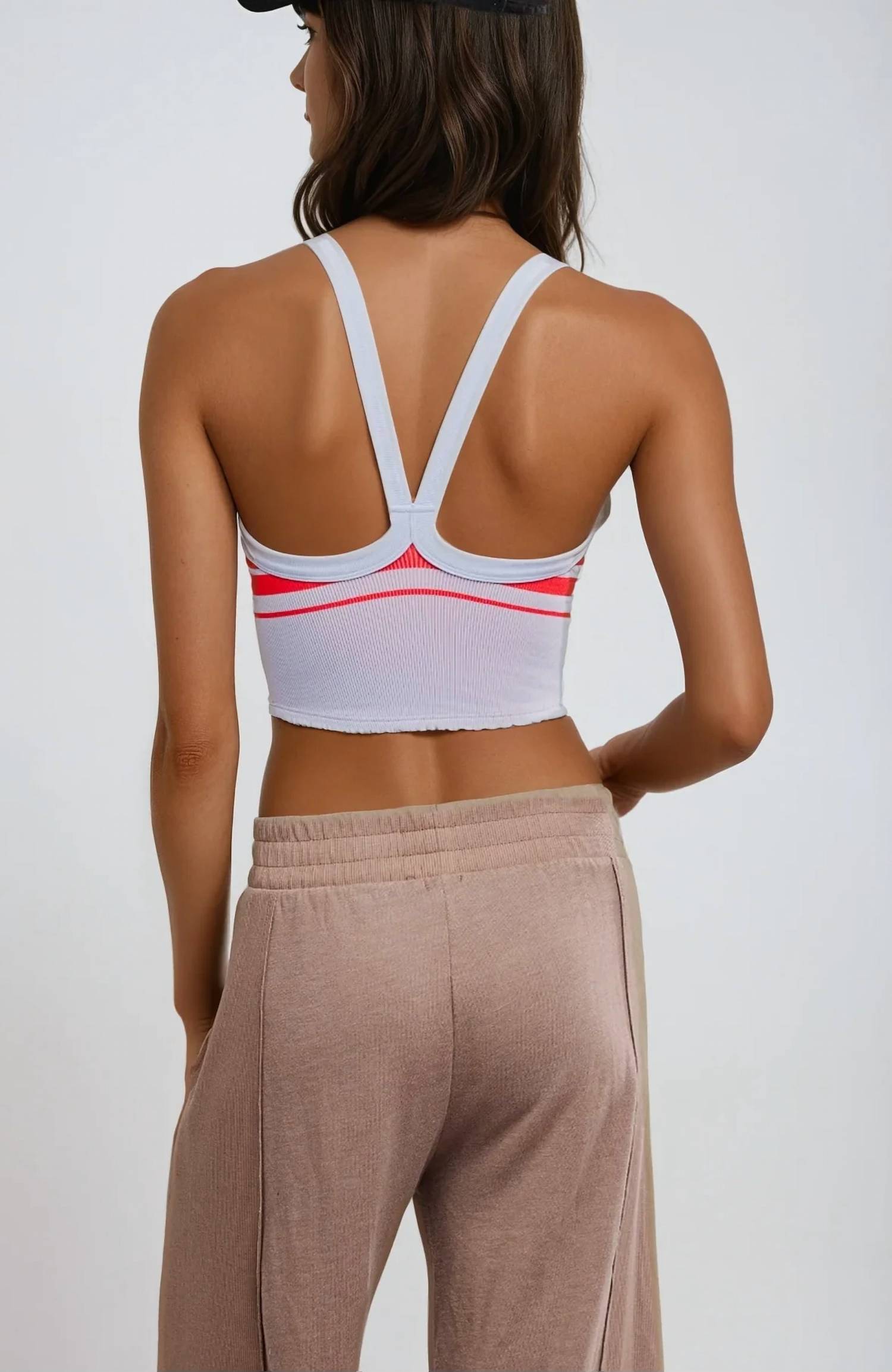Camiseta sin mangas a rayas