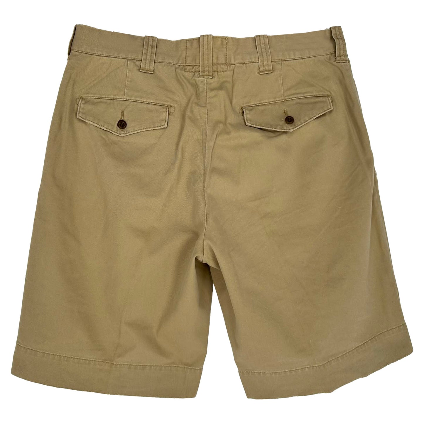 Short de algodón color beige
