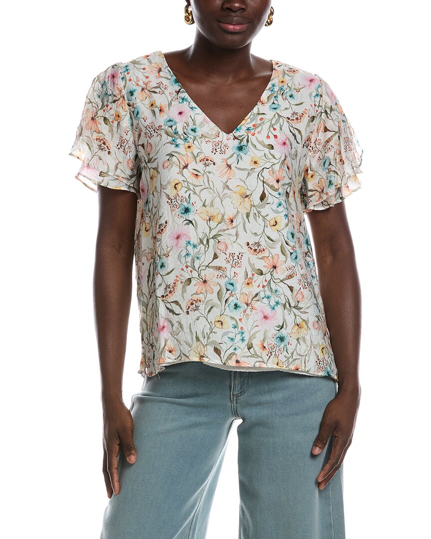 Blusa con cuello en V