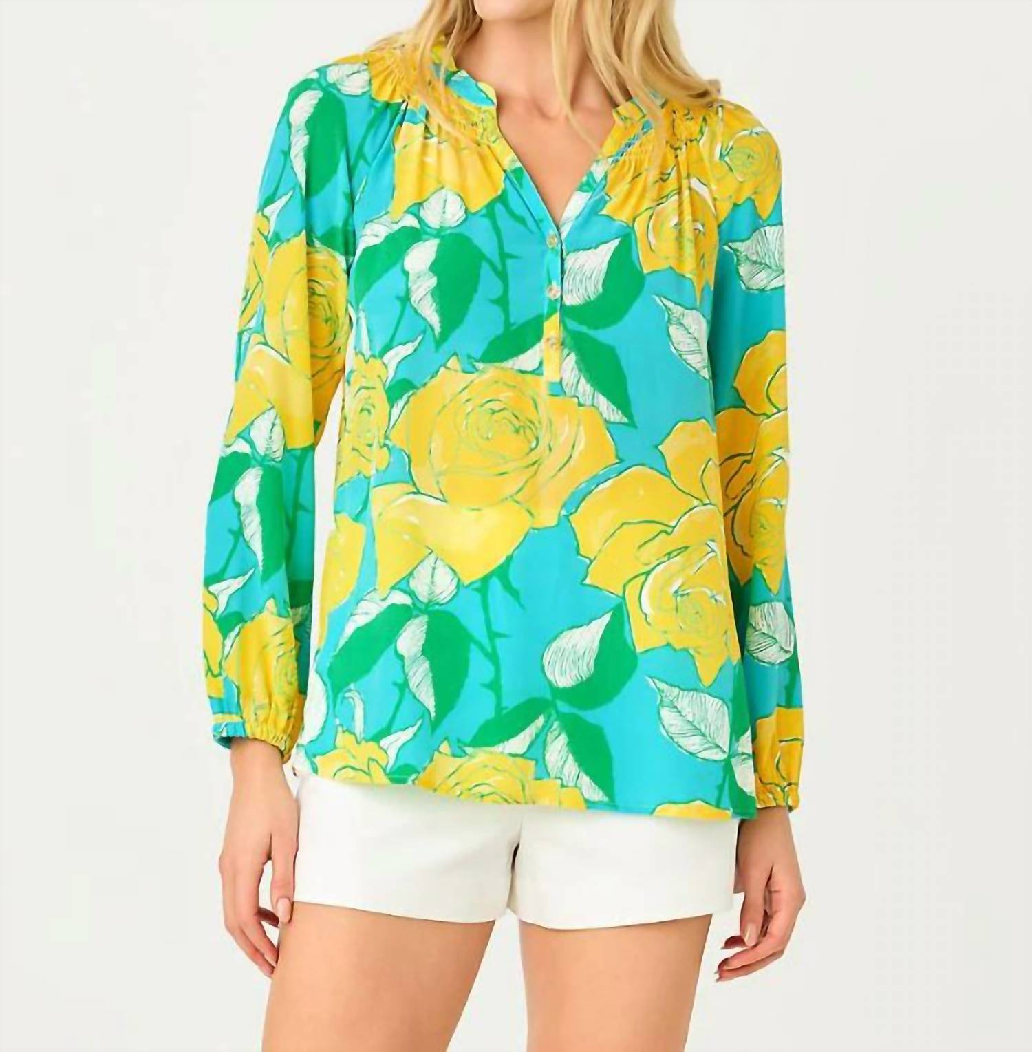 Top color azul