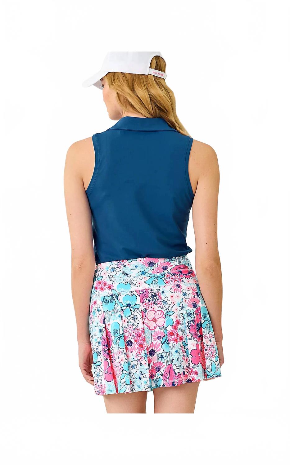 Polo sin mangas color azul marino