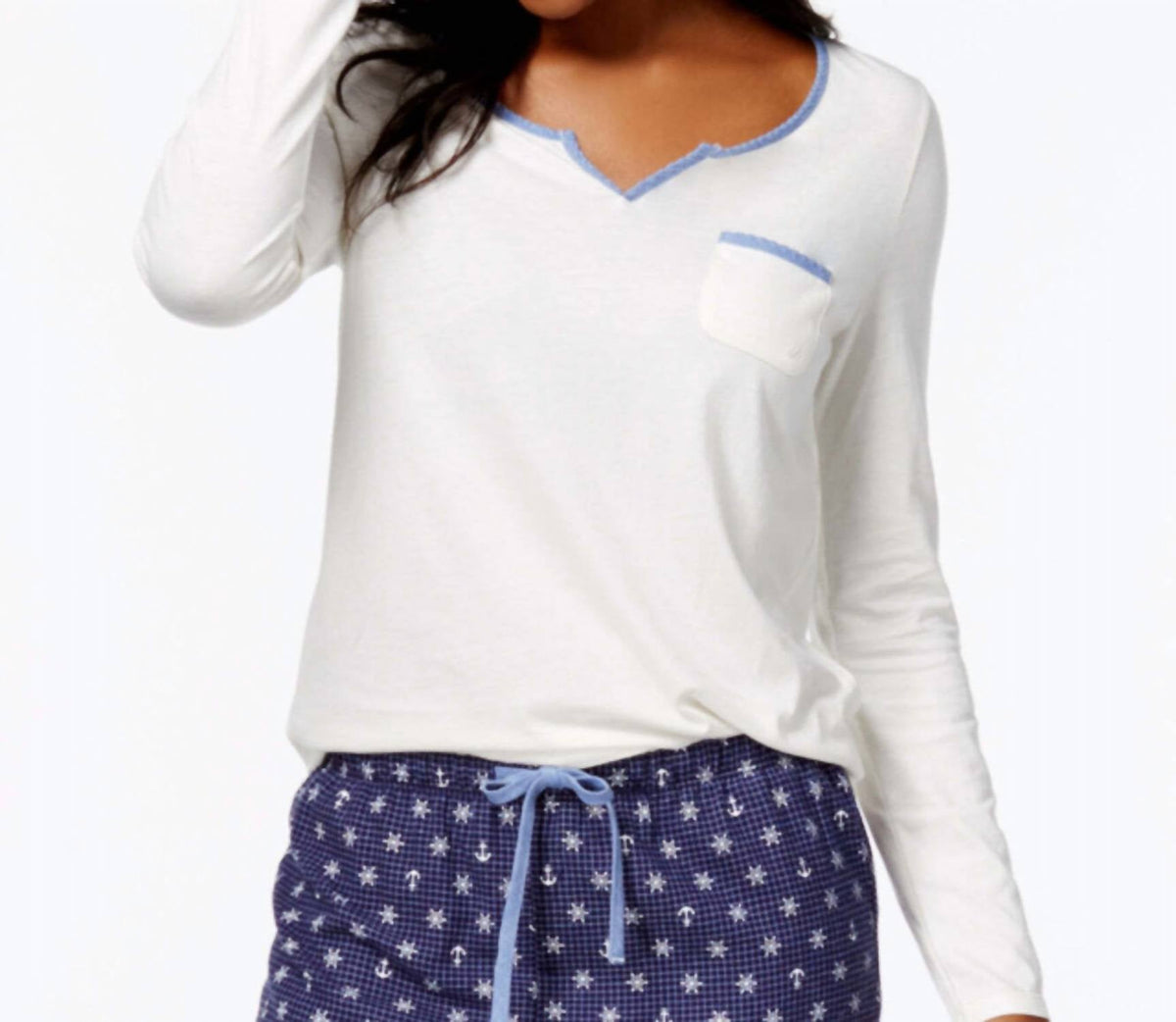 Pijama color azul marino