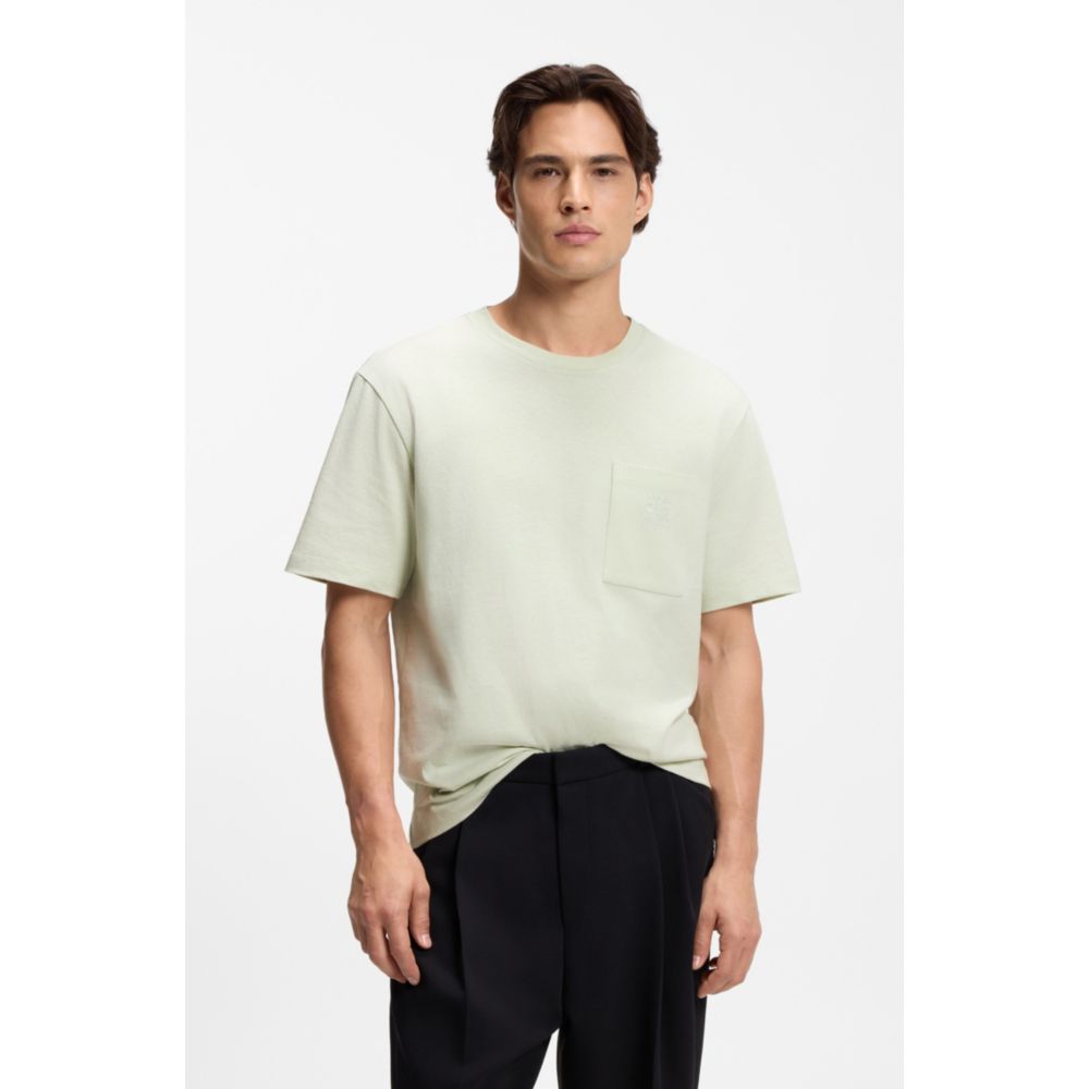 Camiseta de algodón con bordado