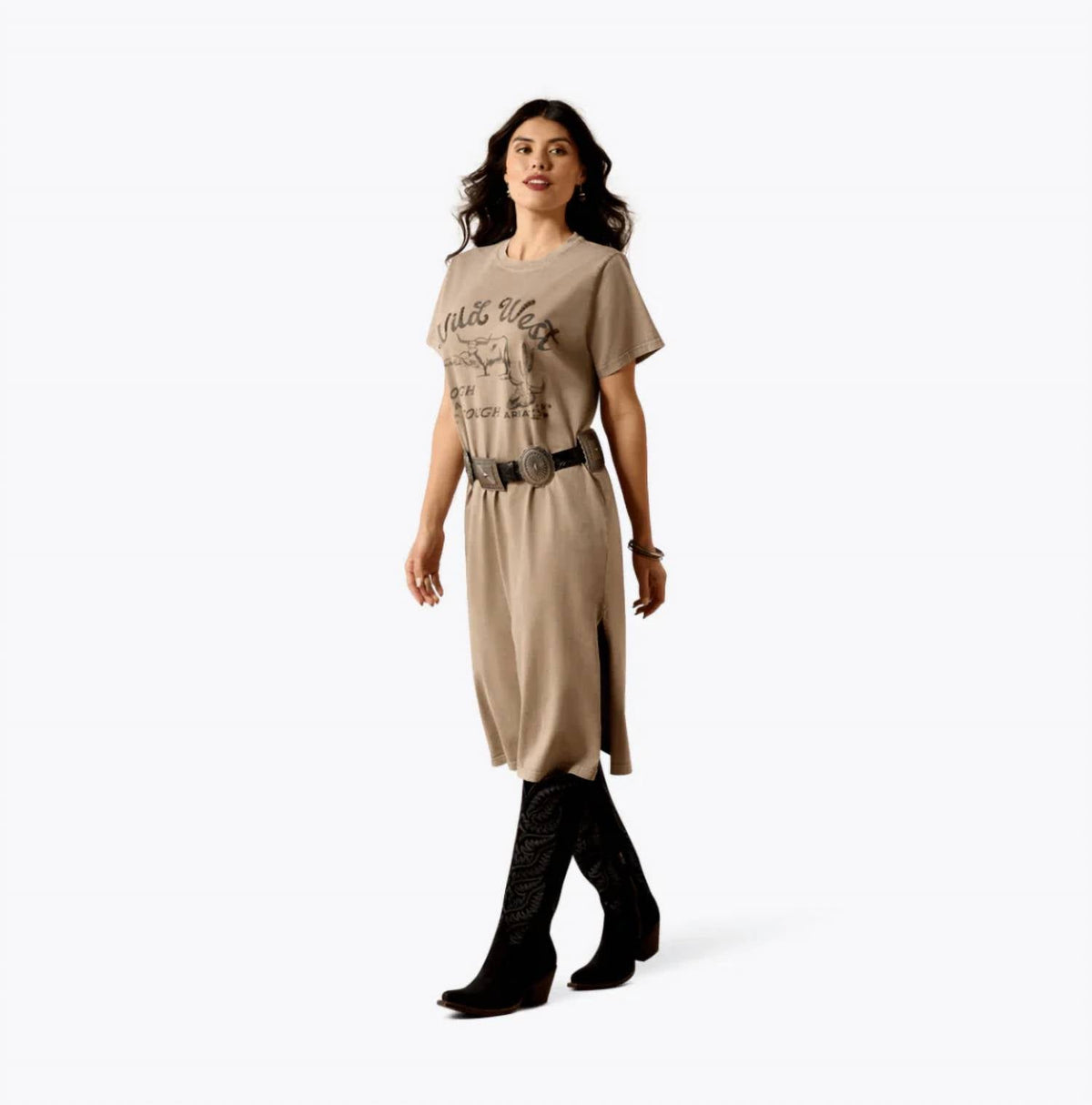 Vestido color taupe