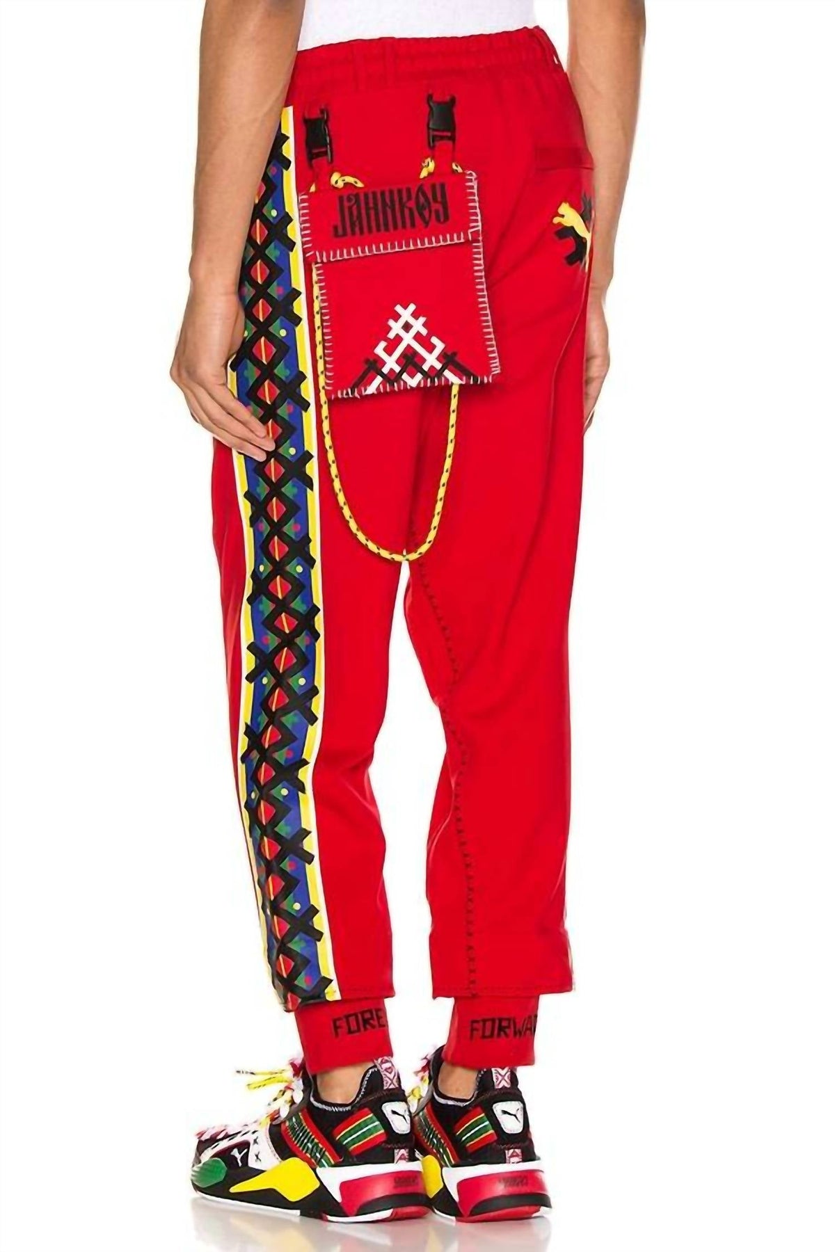 Pantalón deportivo de hombre color rojo