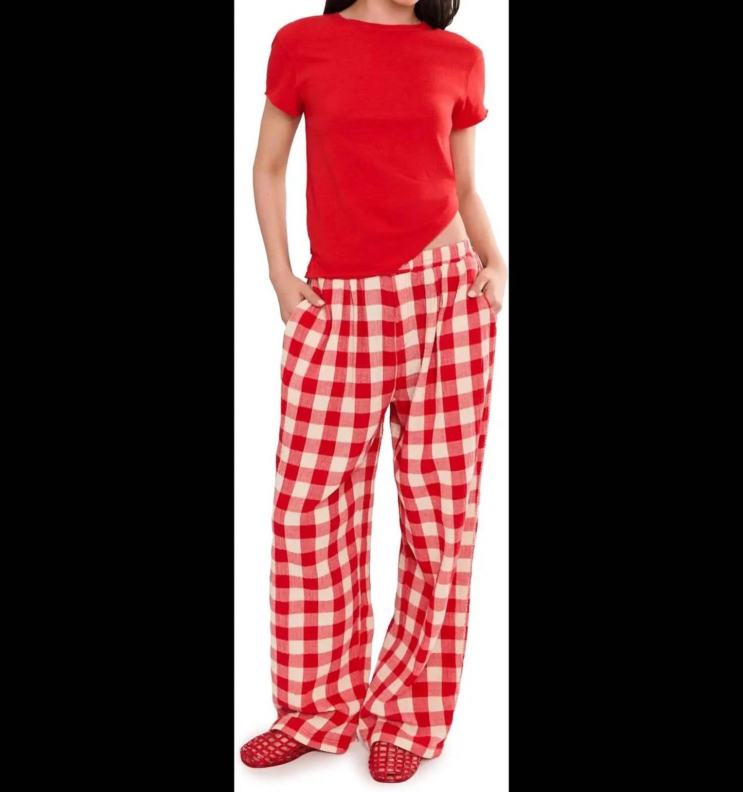 Pantalón color rojo