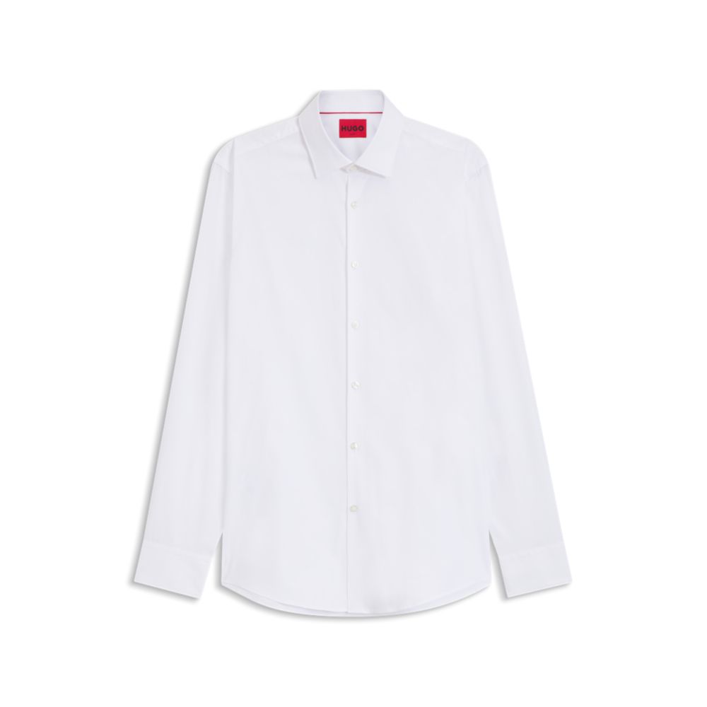 Camisa de algodón de corte ajustado