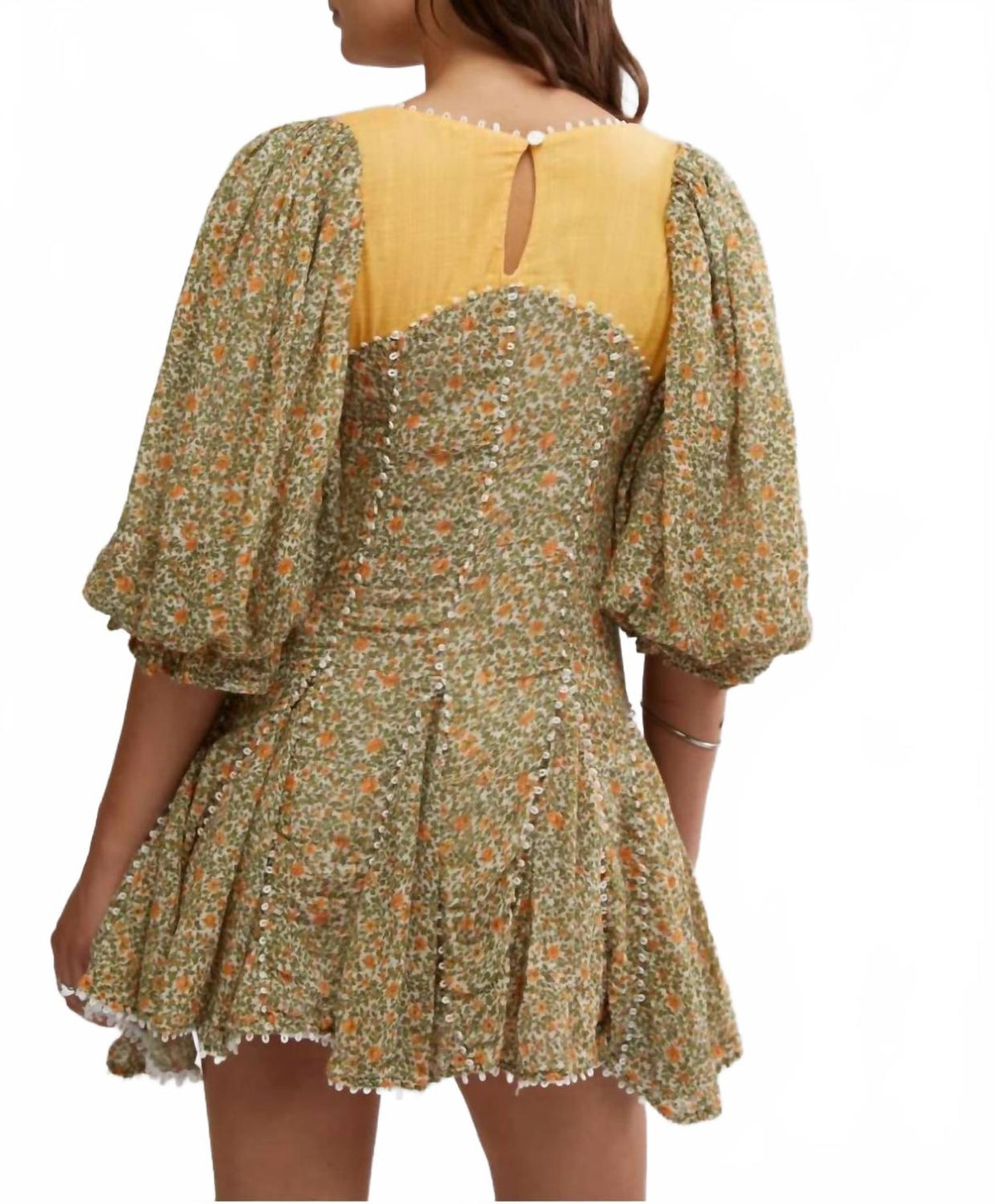Vestido corto color blanco