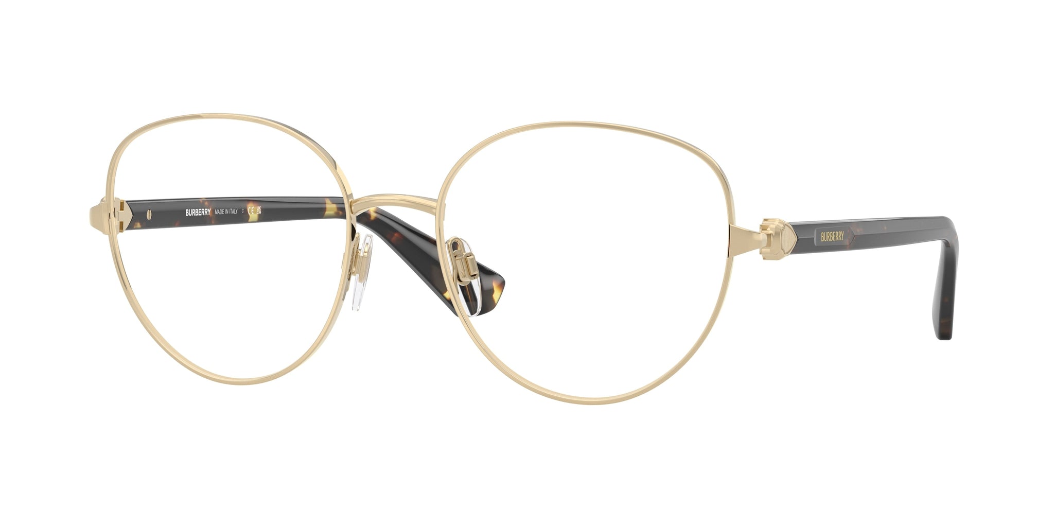 Montura para gafas de mujer 55 mm color dorado