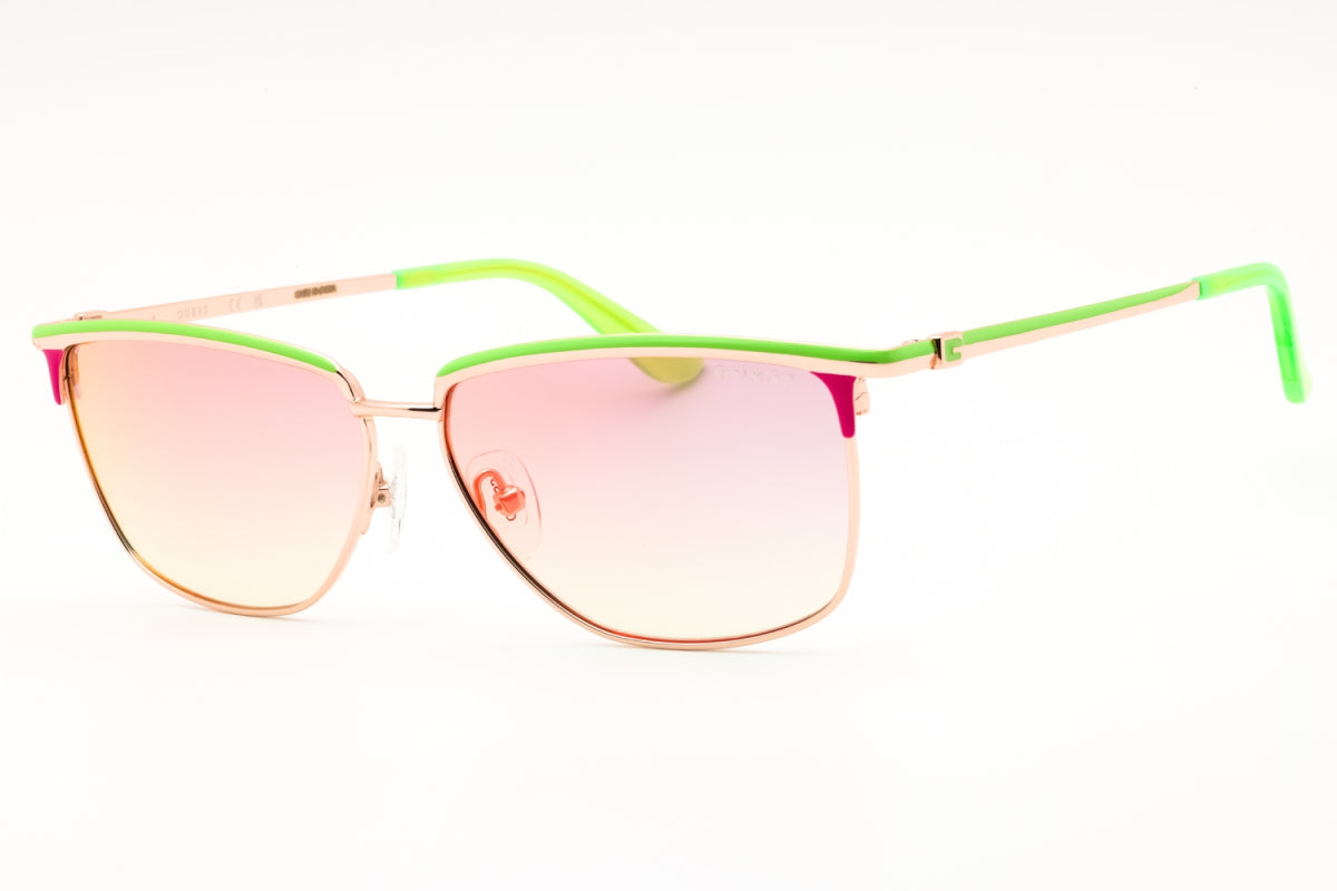 Gafas color verde y vinotinto