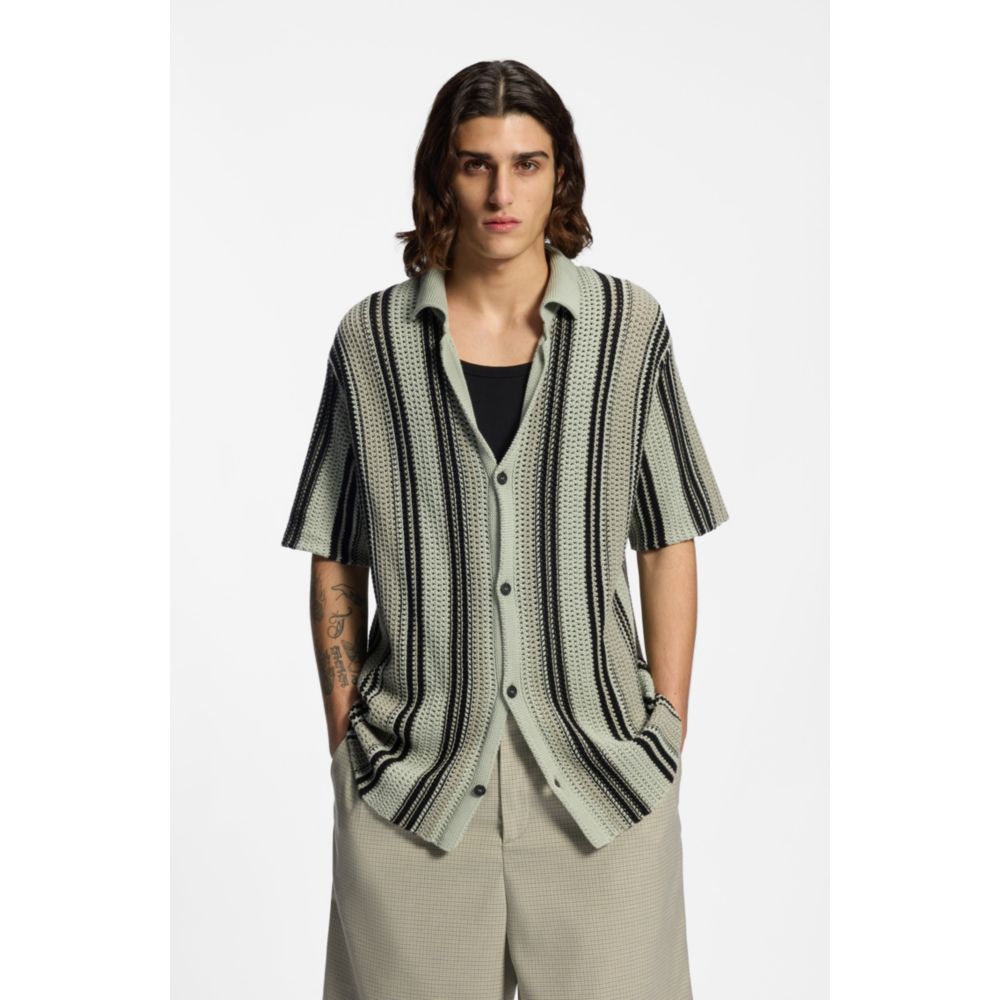 Camisa de algodón de corte amplio