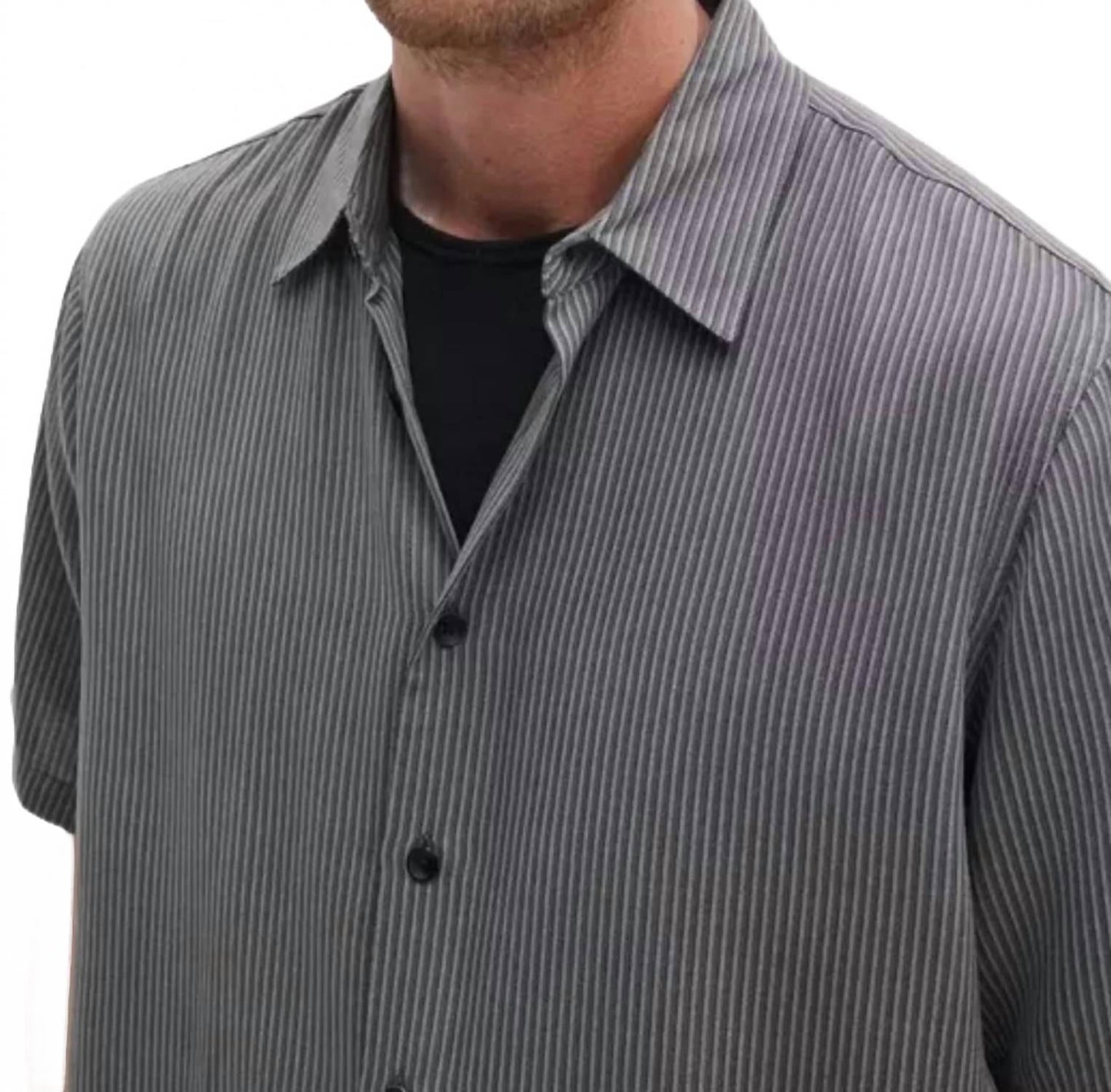 Camisa de manga corta color gris