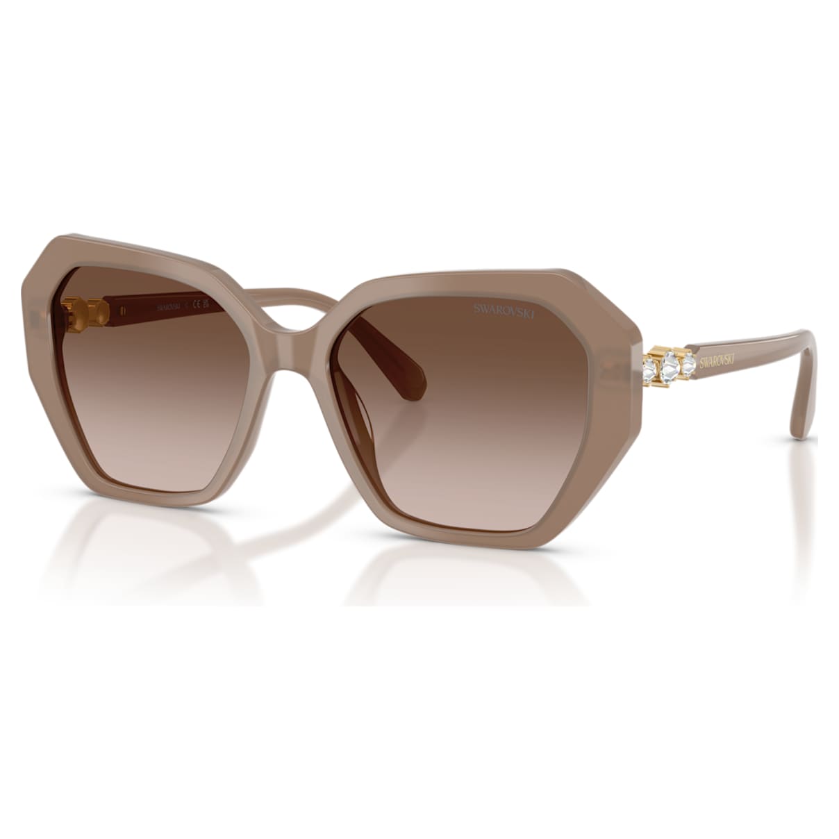 Gafas de sol de montura cuadrada color café