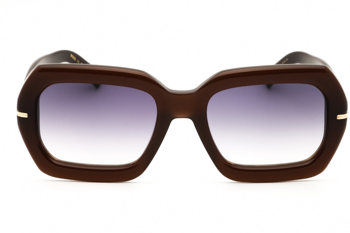 Gafas color café y violeta