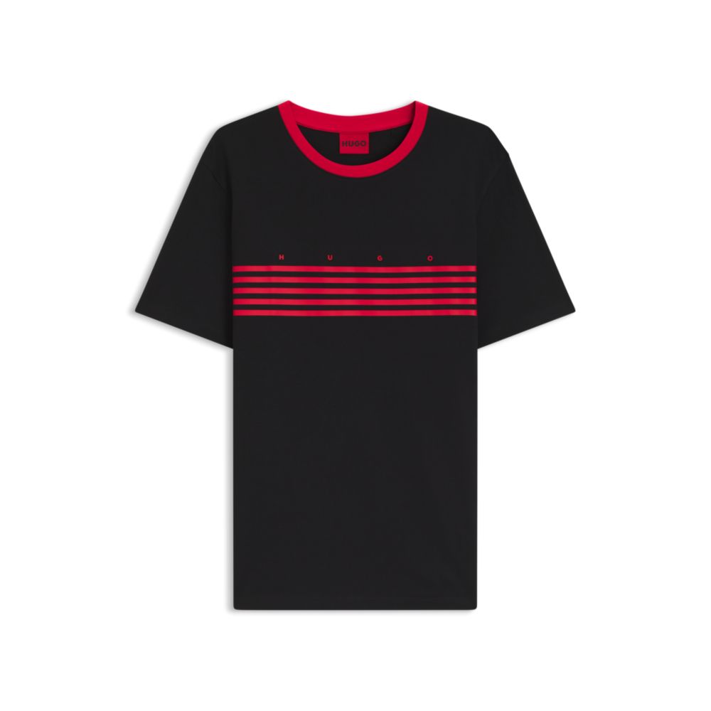 Camiseta de algodón a rayas
