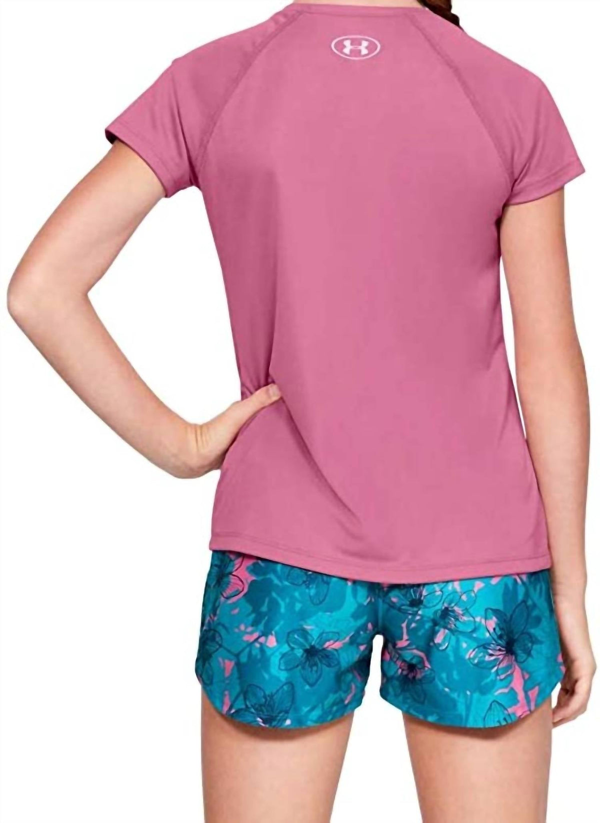 Camiseta de manga corta color rosado