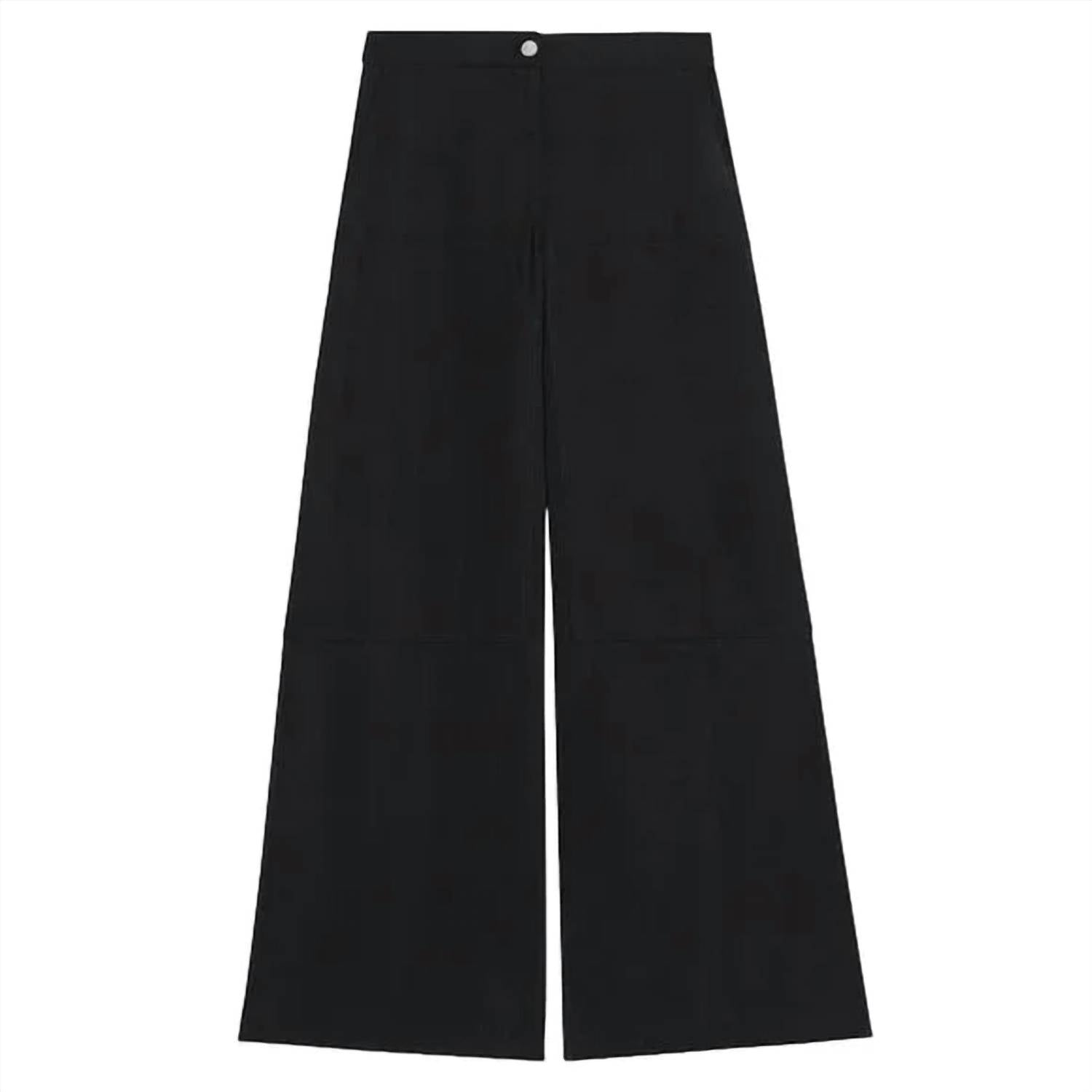 Pantalón de pierna ancha color negro