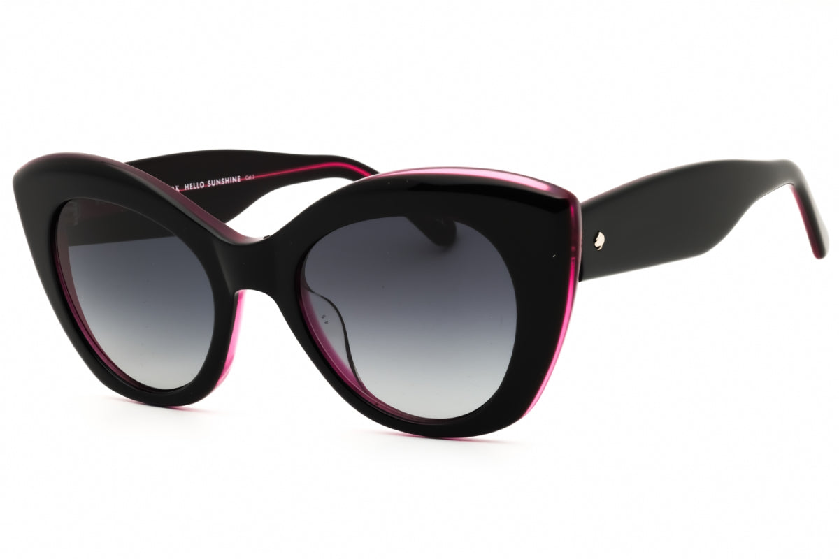 Gafas color gris oscuro y negro y rosado