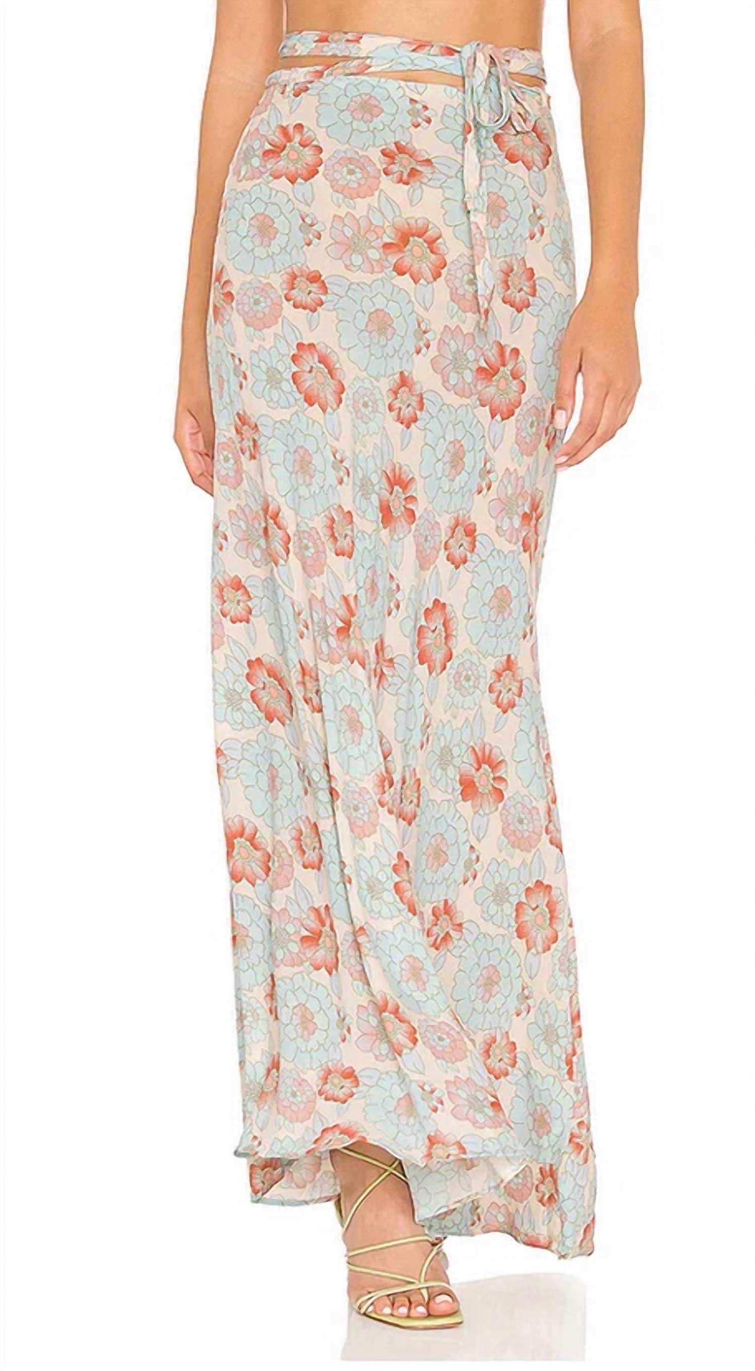 Vestido largo con estampado