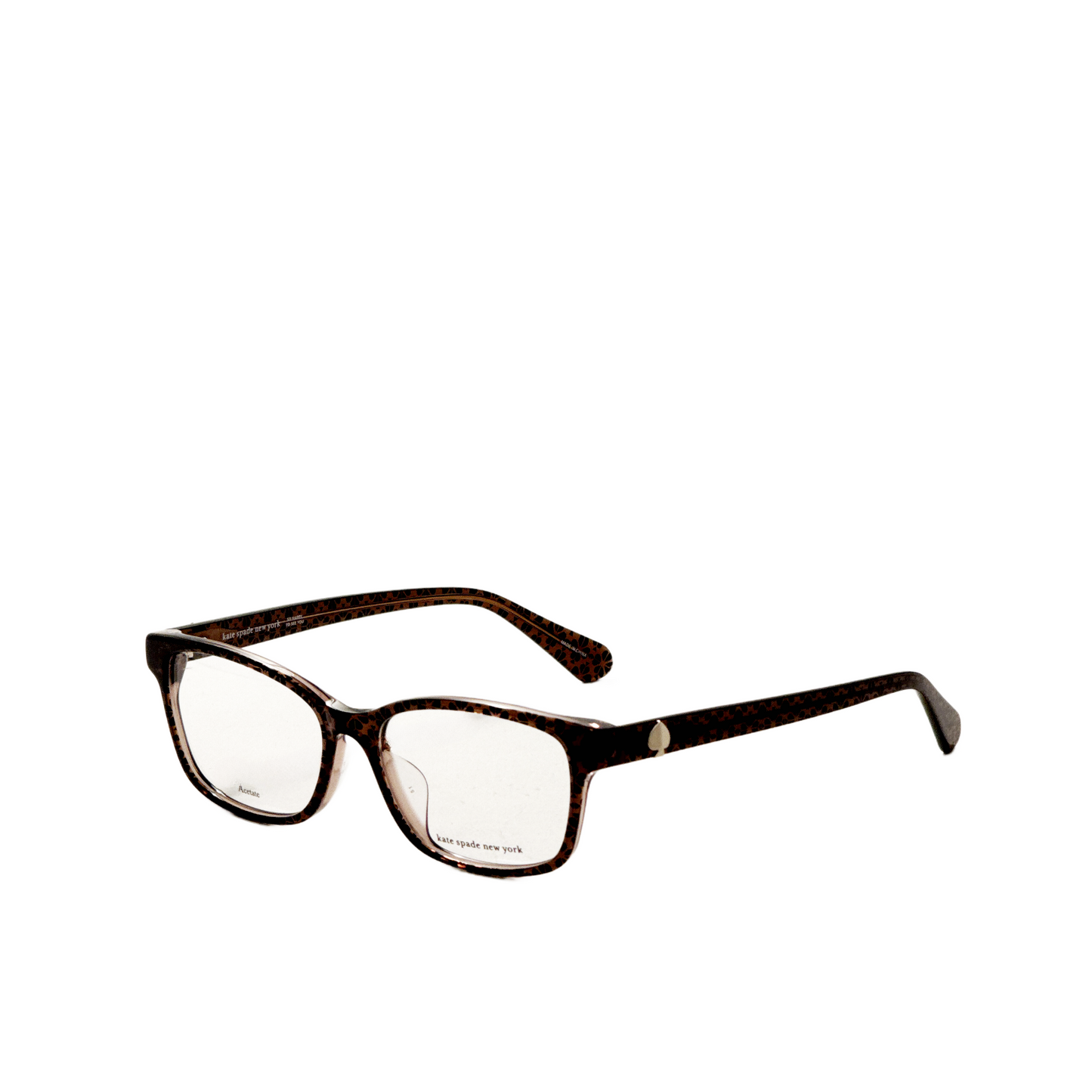 Montura para gafas de mujer 55 mm color negro y rosado