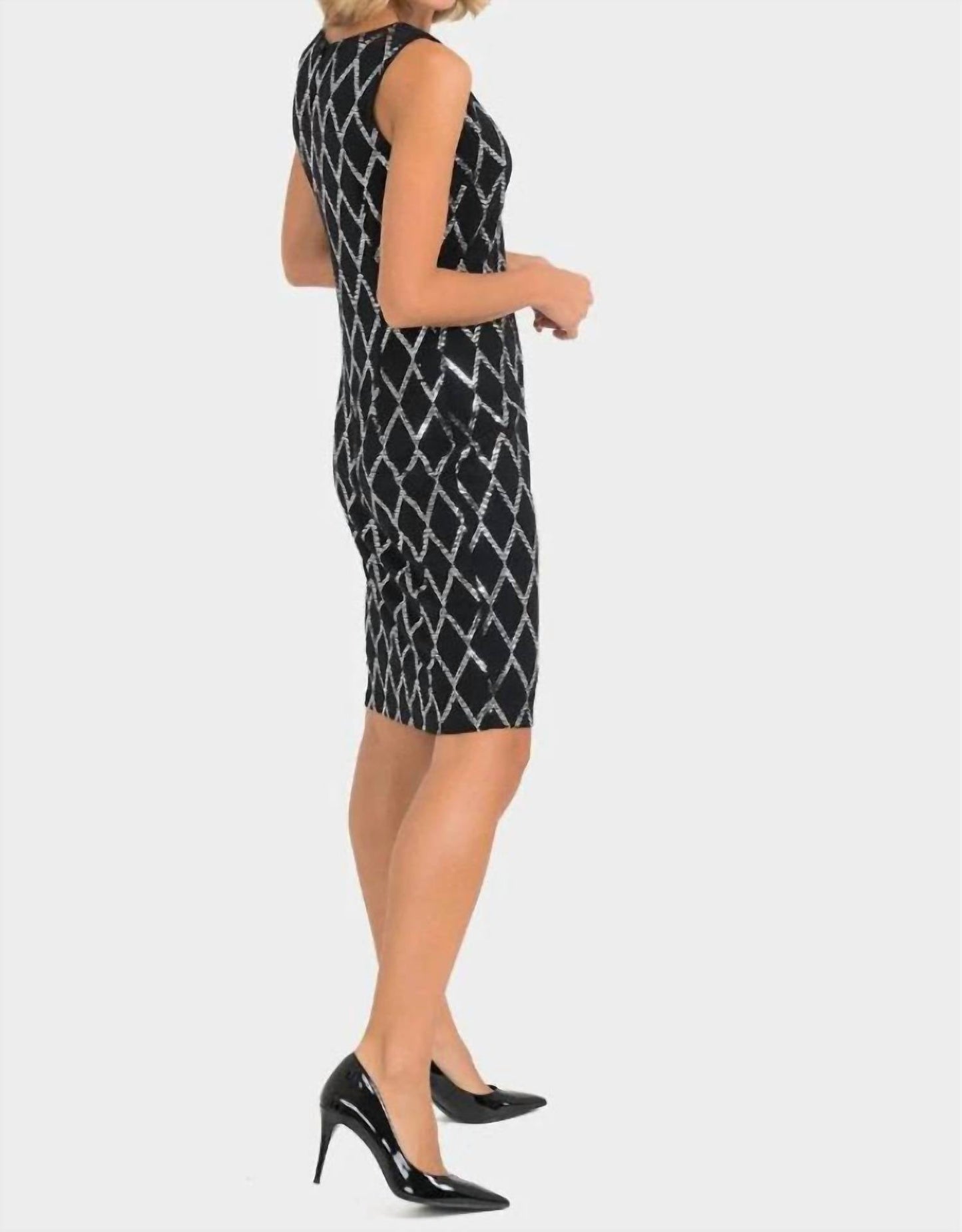 Vestido color negro y plateado