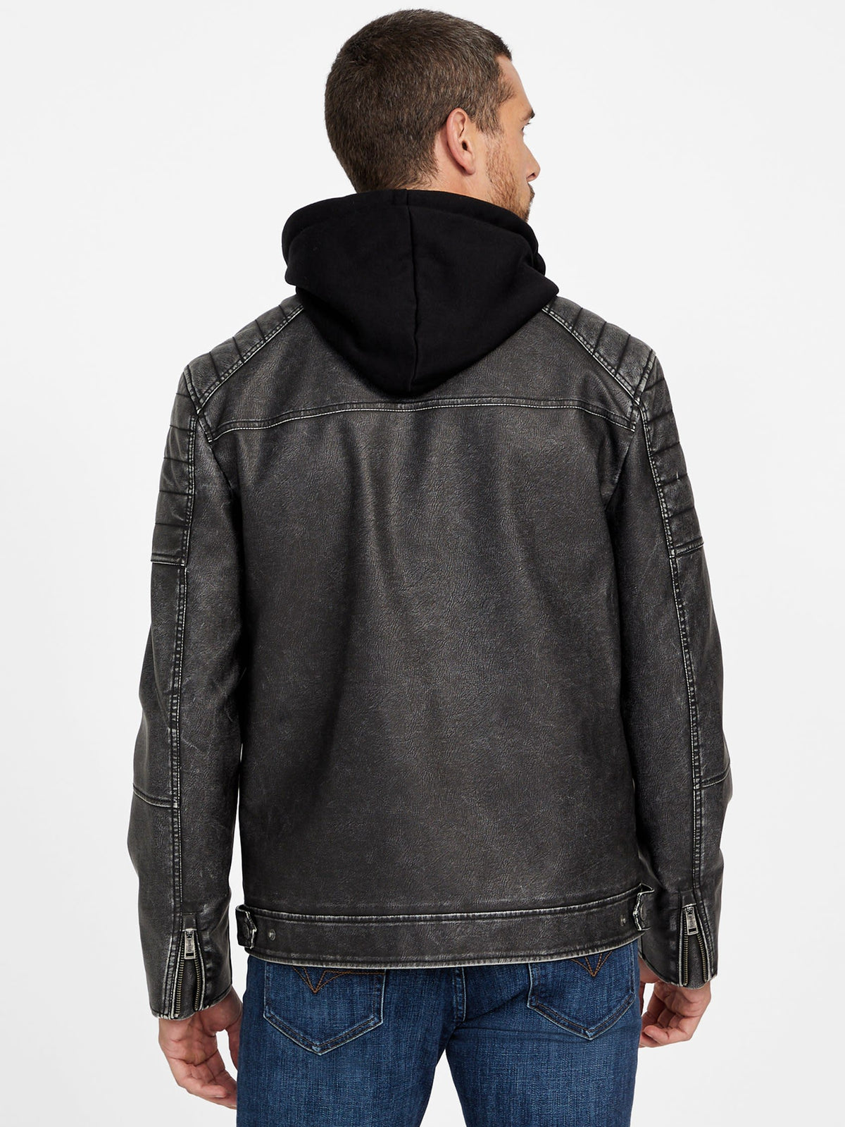 Chaqueta de efecto cuero