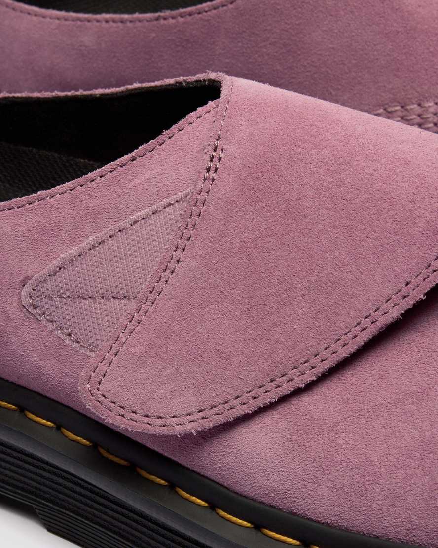 Zapatos destalonados de gamuza con plataforma