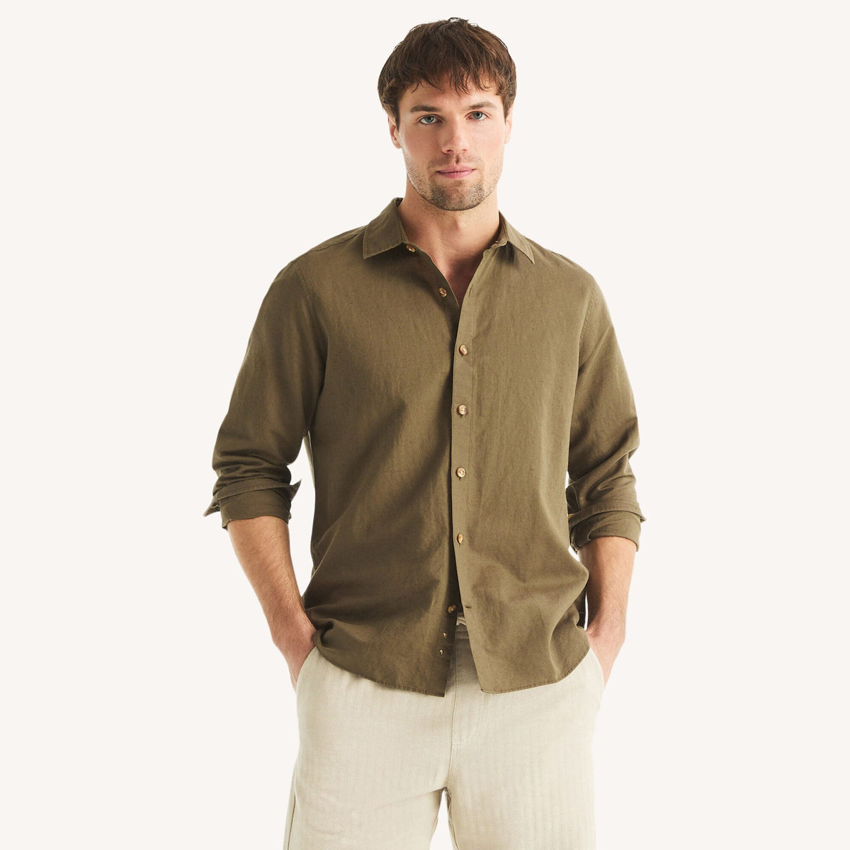 Camisa de hombre de lino