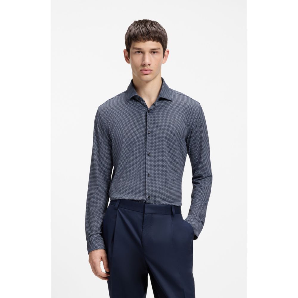 Camisa de corte ajustado con estampado