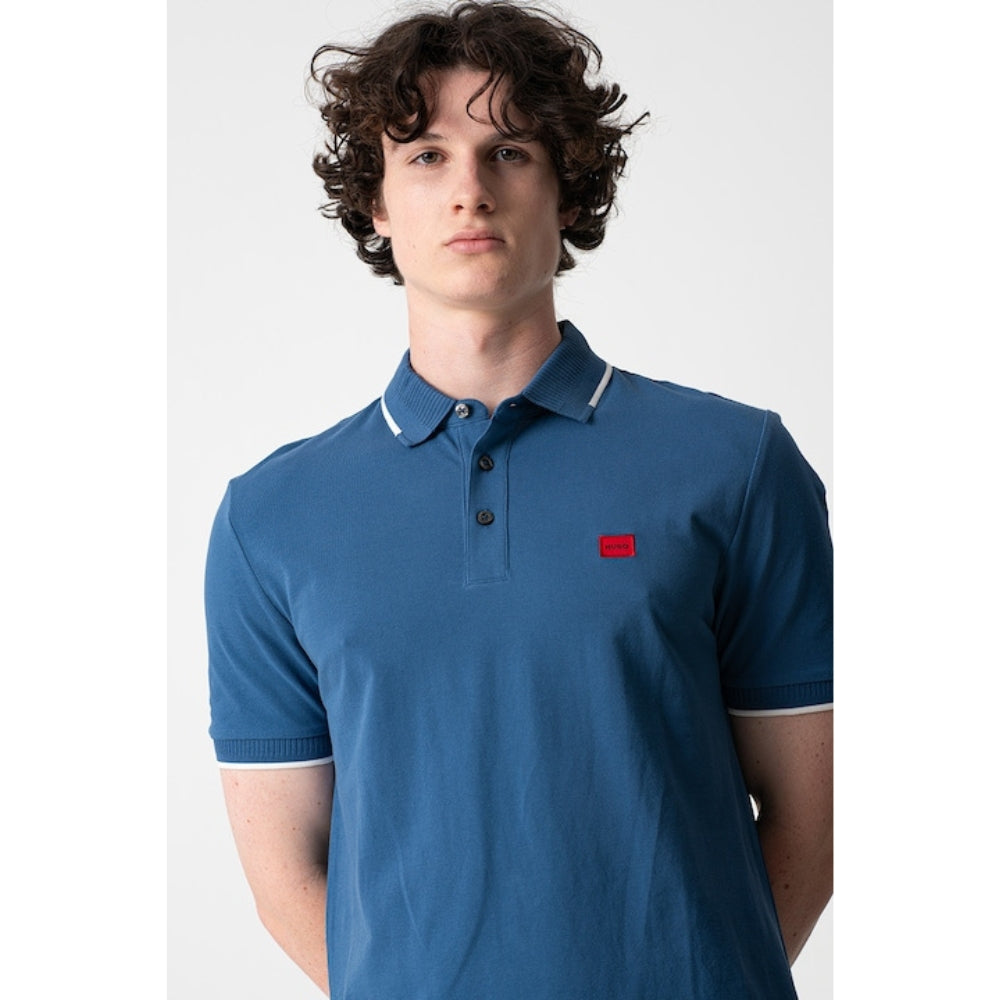 Polo de hombre color azul