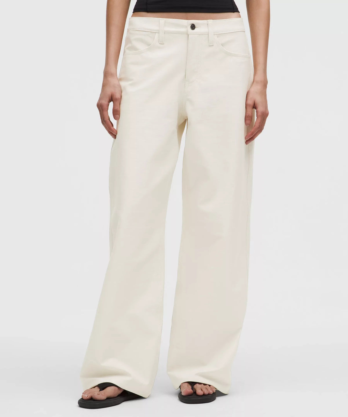 Pantalón de pierna ancha de tiro bajo