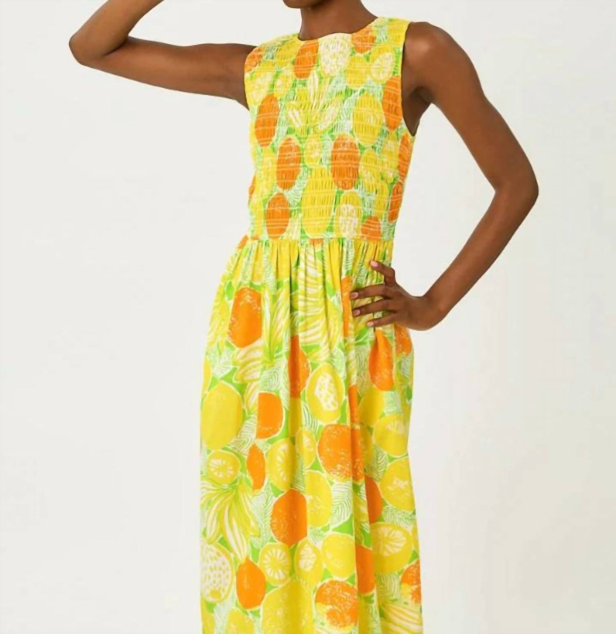 Vestido midi de corte amplio