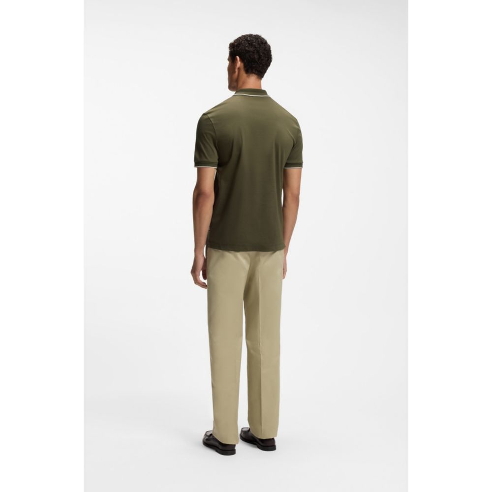 Polo de algodón de corte ajustado