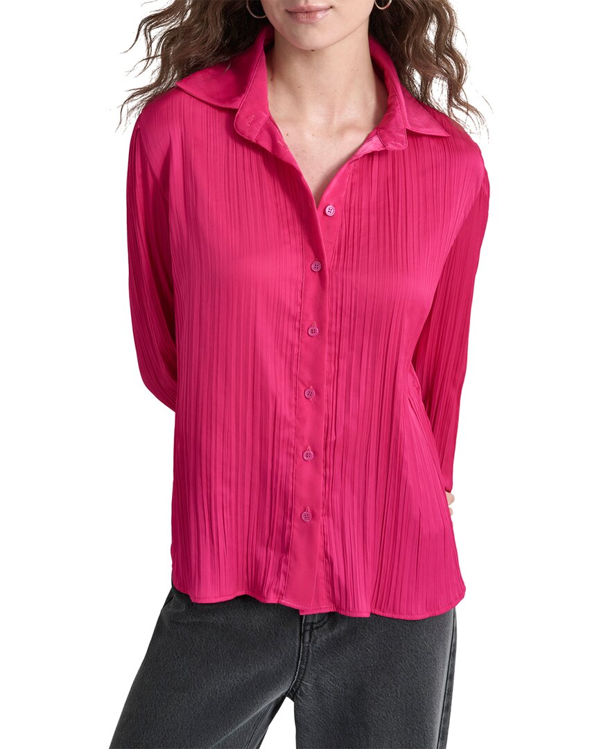 Blusa de satén con pliegues