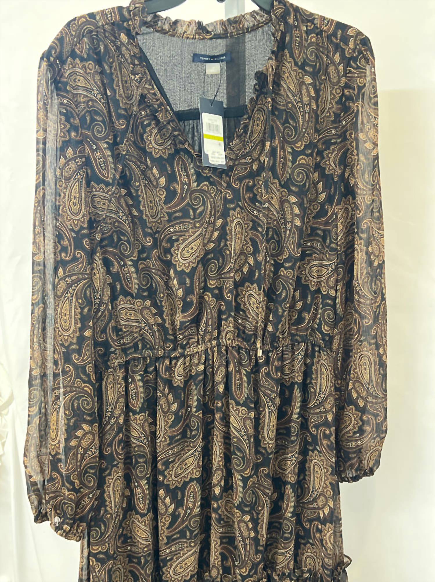 Vestido de gasa midi color marfil