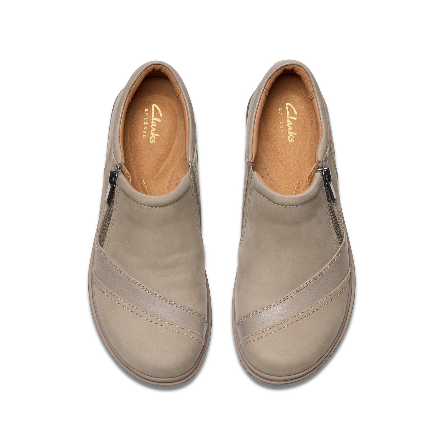 Calzado de nobuk color beige
