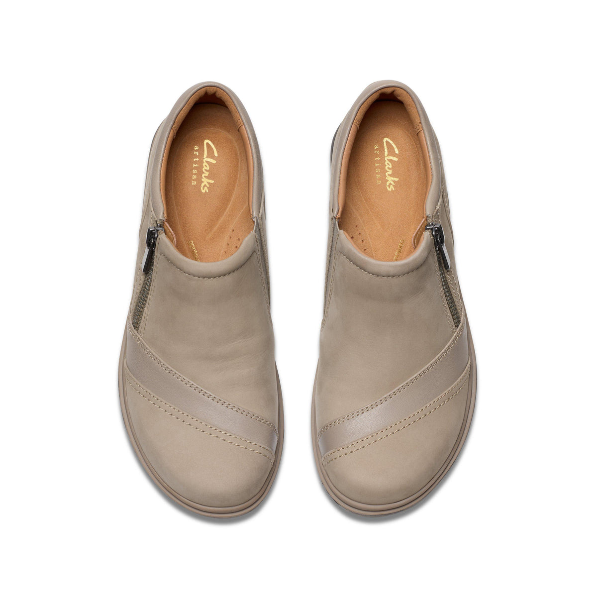 Calzado de nobuk color beige