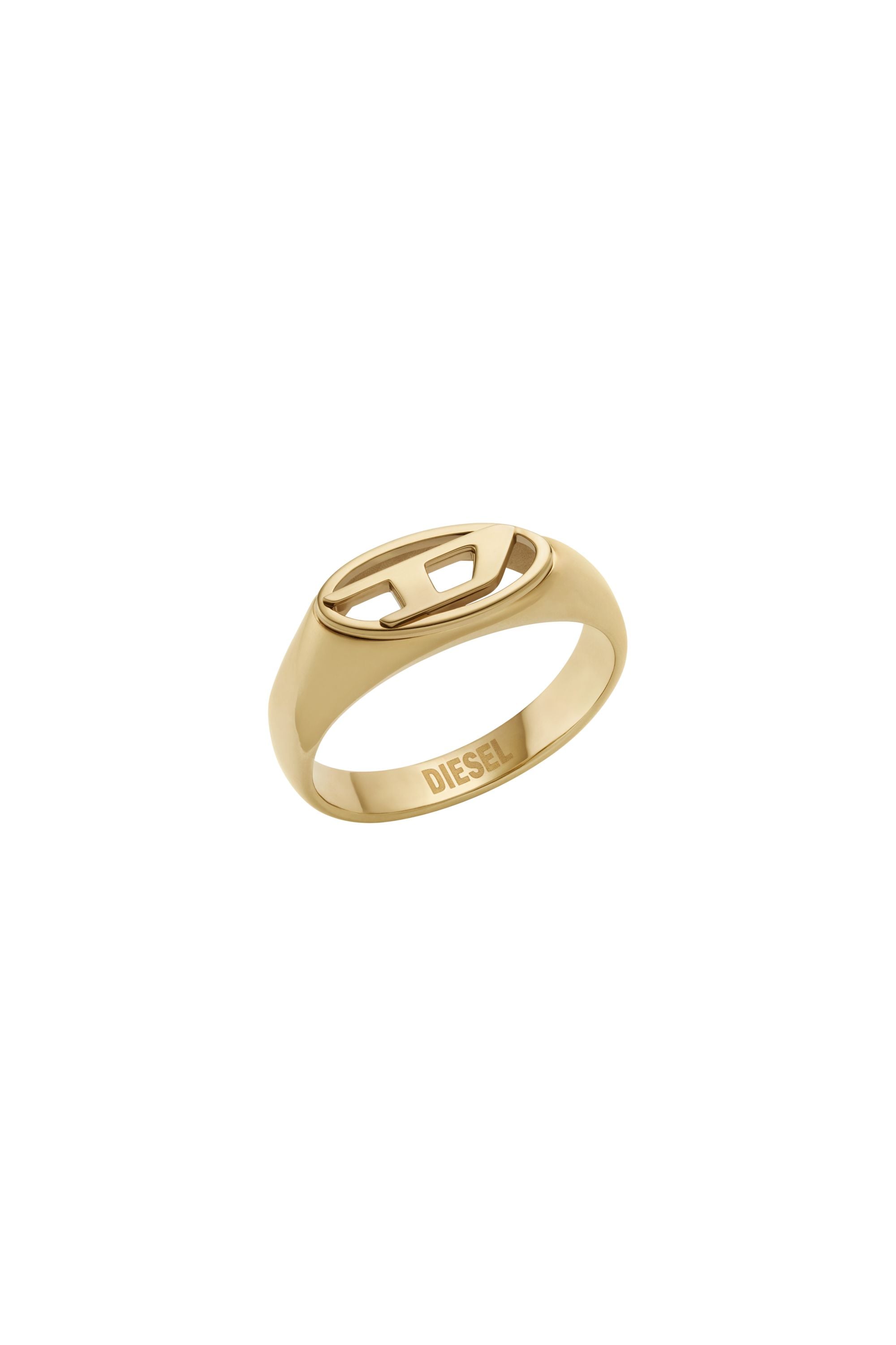 Anillo de acero inoxidable color dorado