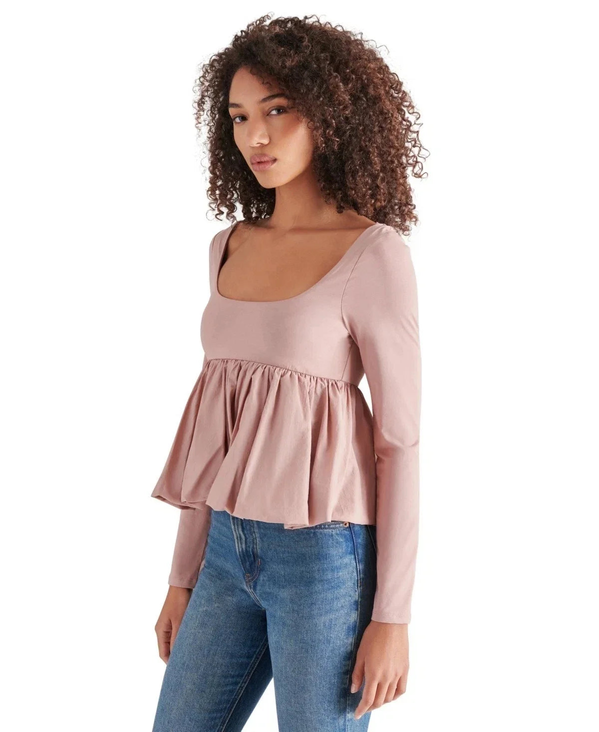 Top de mujer con escote cuadrado con boleros